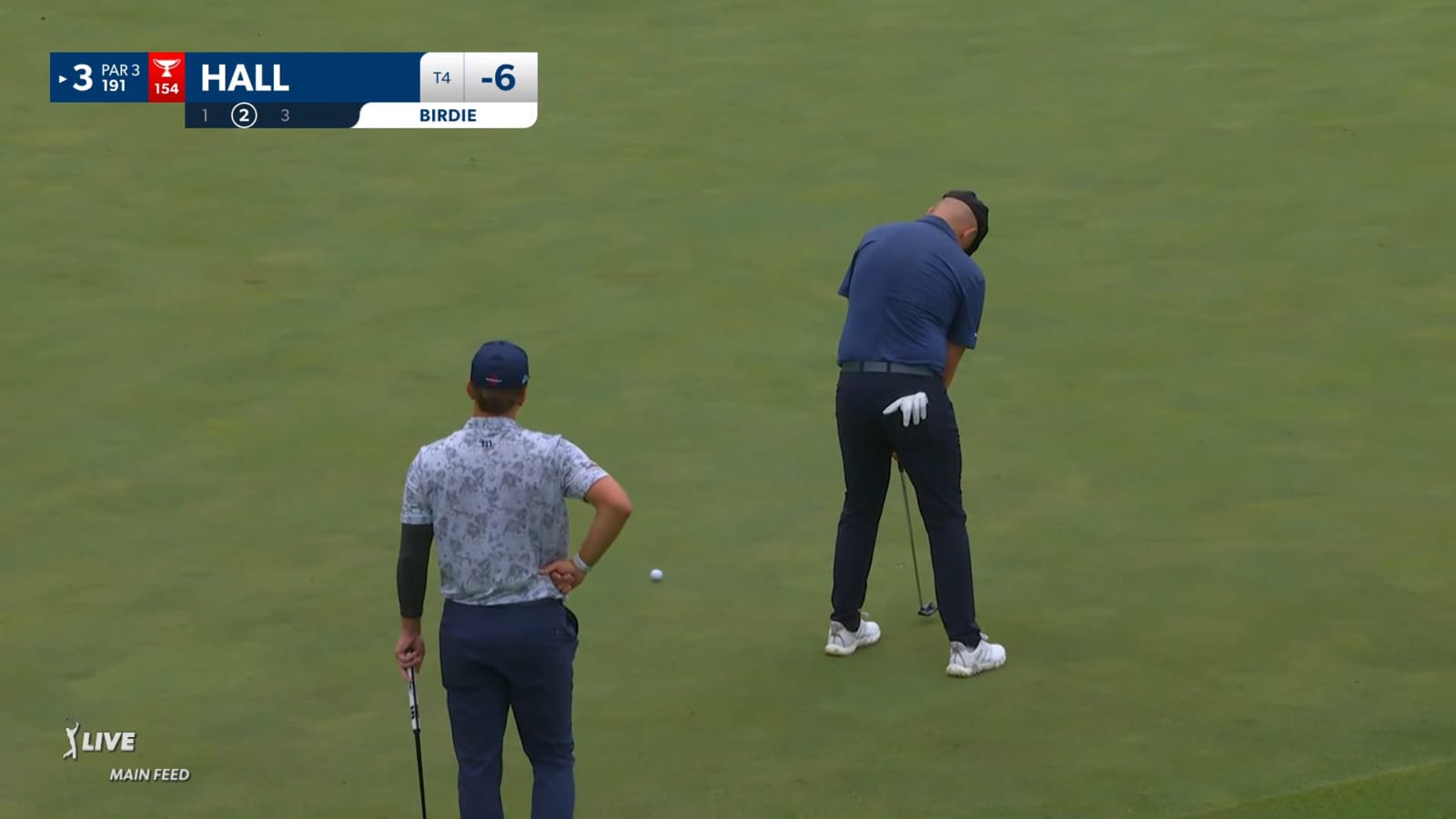 Harry Hall makes back-to-back birdies on No. 3 at John Deere