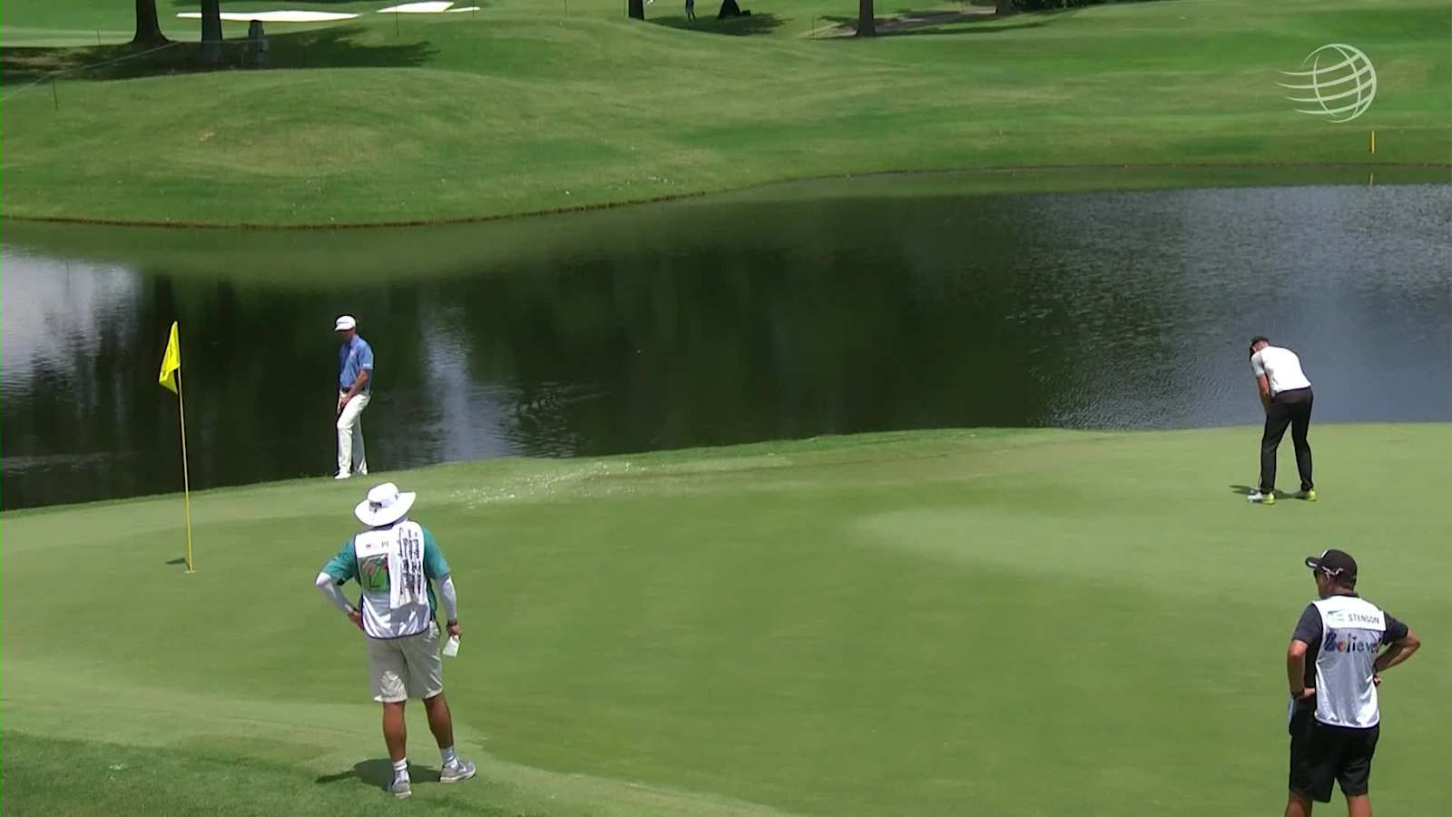 Henrik Stenson’s putt on the 11th hole in the final round of the 2020 WGC-FedEx St Jude