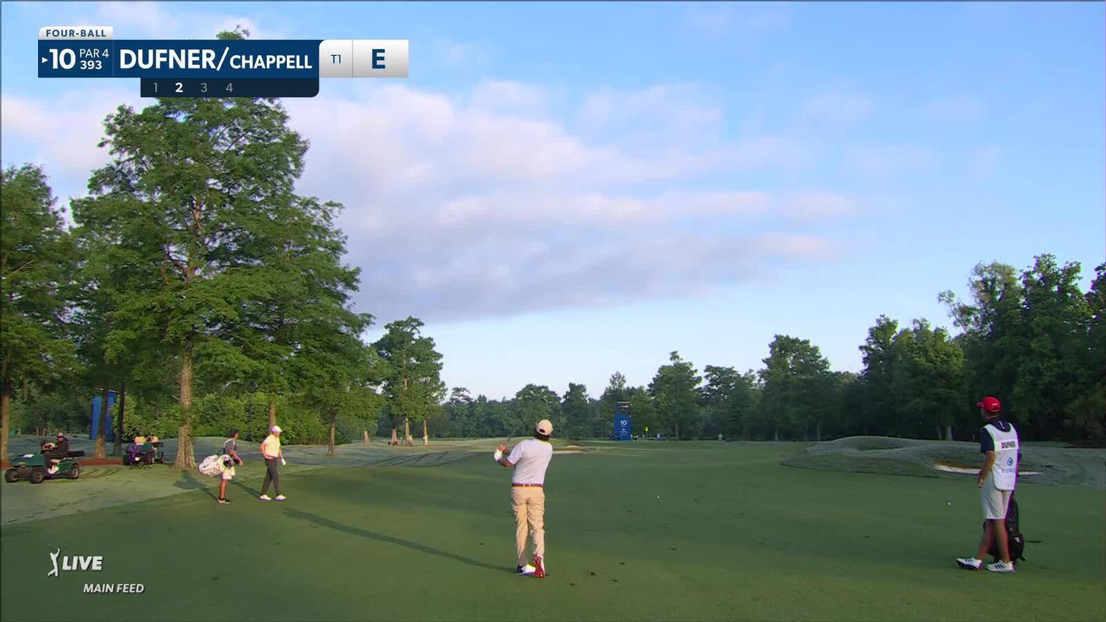 Jason Dufner sticks approach to set up birdie at Zurich Classic