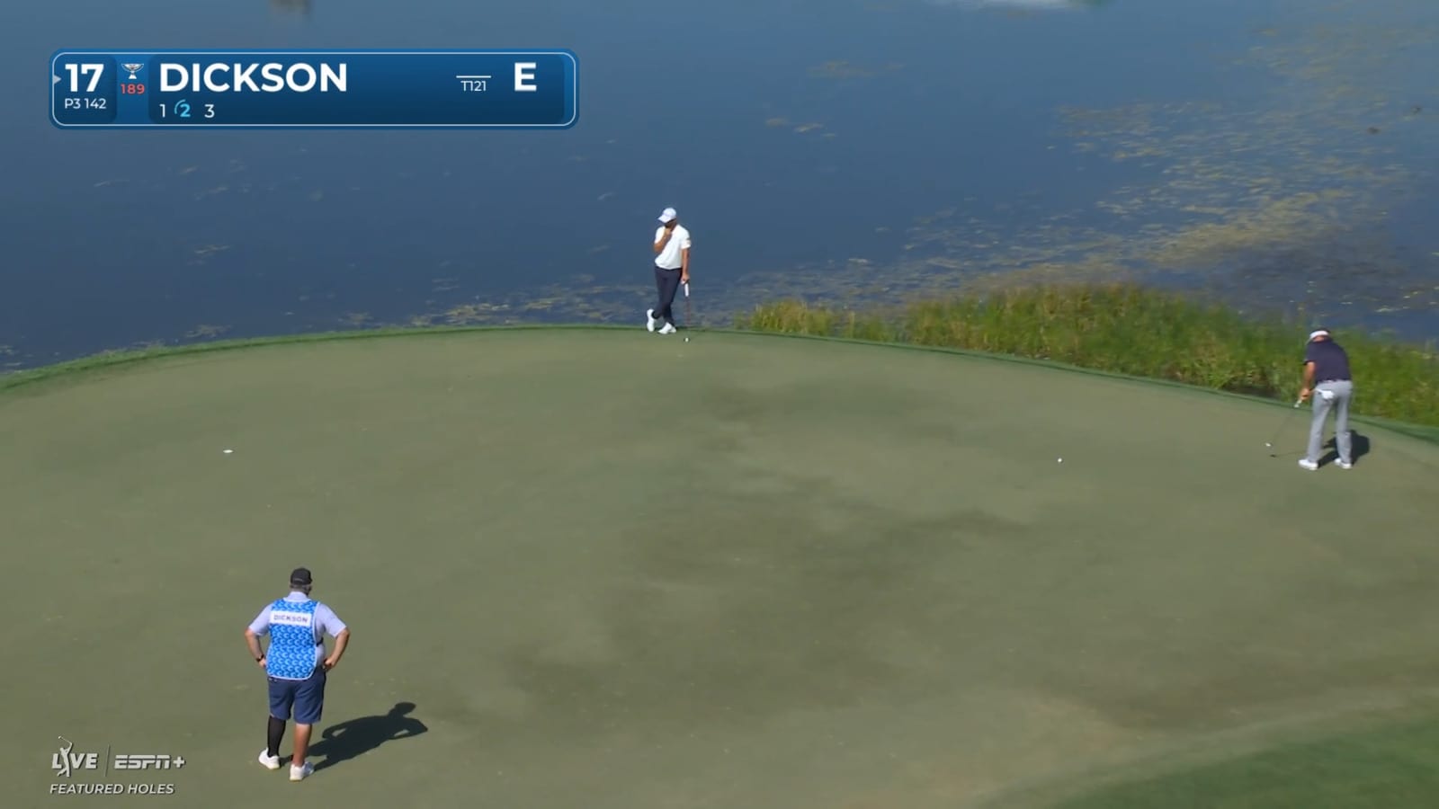 Taylor Dickson drips in a 42-foot birdie at Cognizant Classic