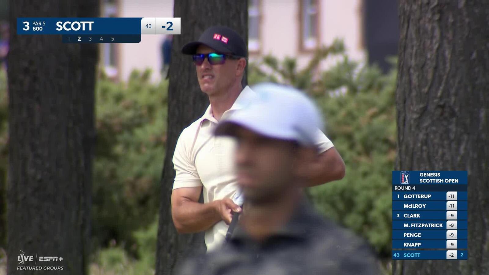 Adam Scott reaches par-5 third in two, makes birdie at Genesis Scottish Open