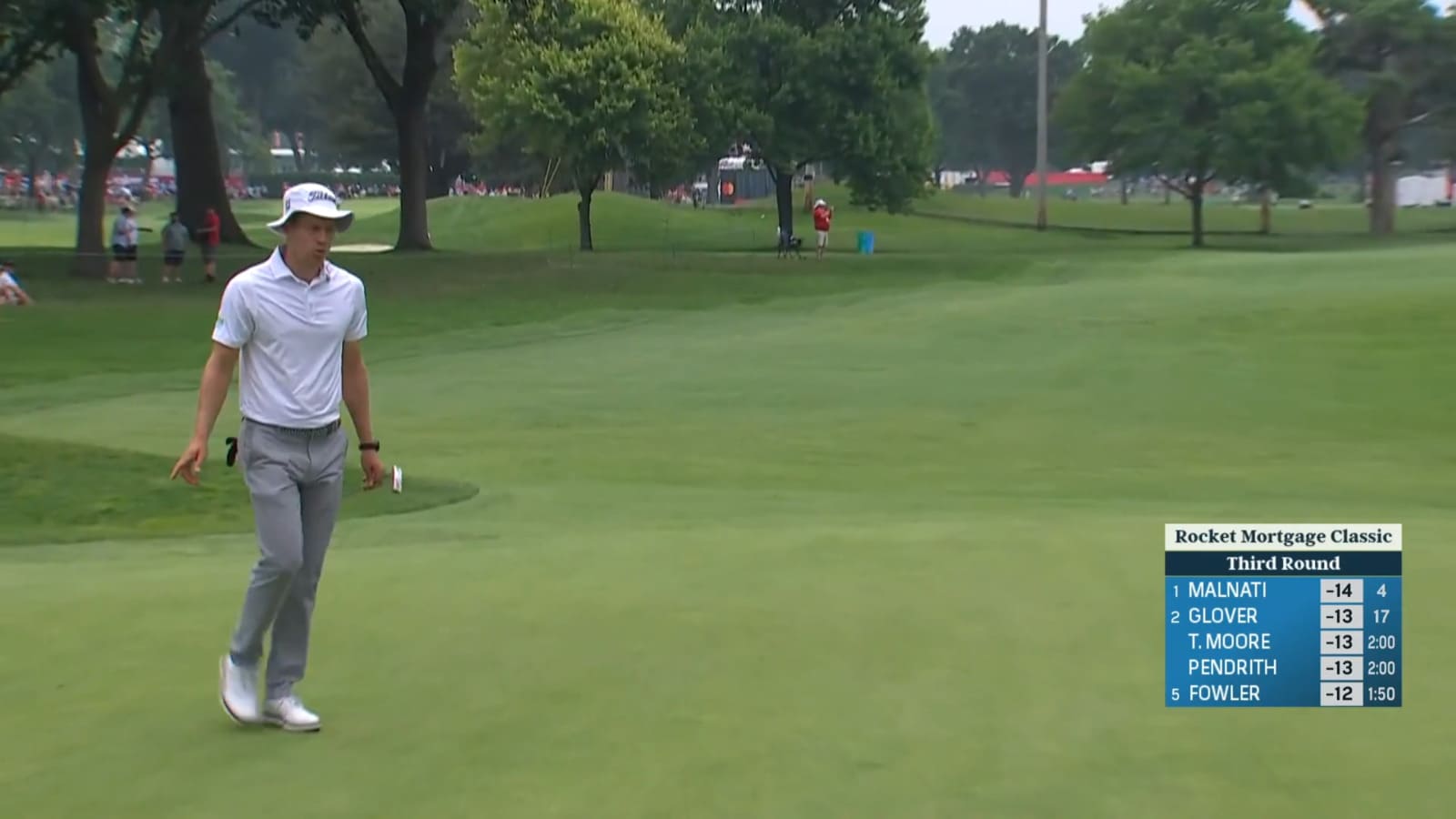 Peter Malnati sends in long eagle putt at Rocket Mortgage