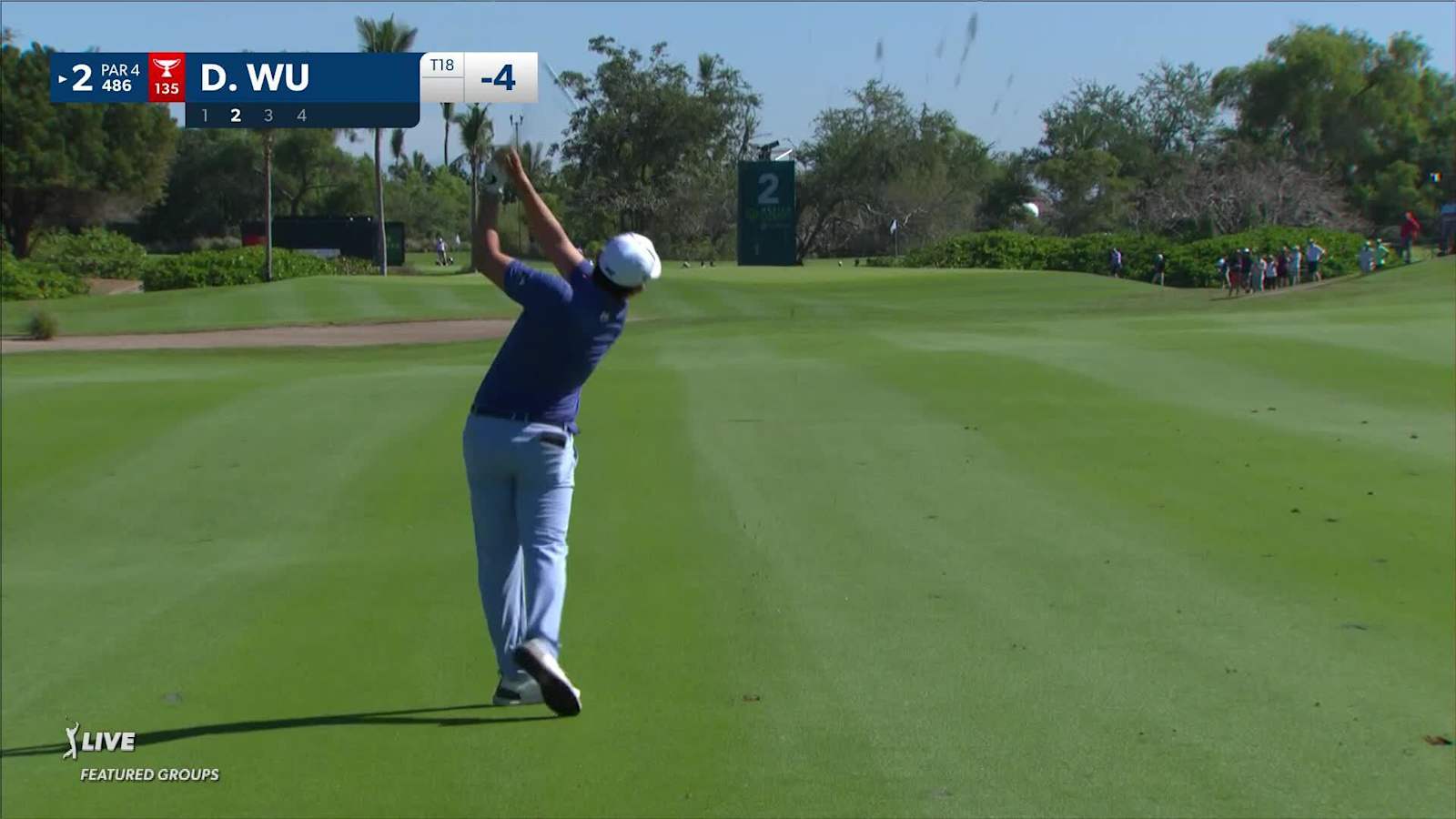 Dylan Wu dials in iron from 180 yards and birdies at Mexico Open