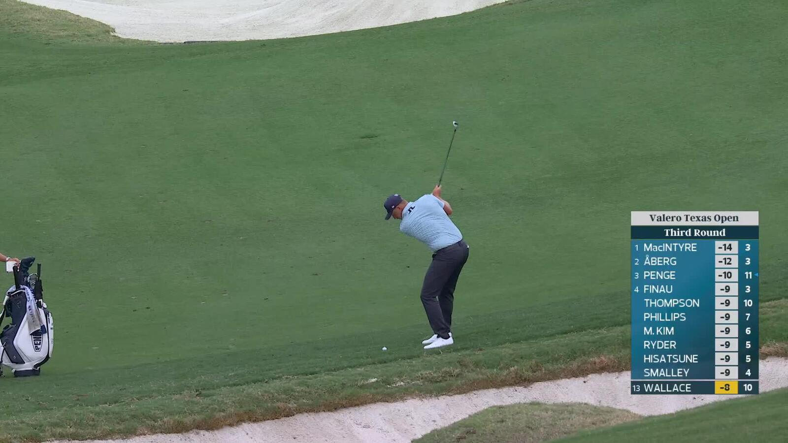 Matt Wallace makes 4 foot putt for birdie on No. 11 at Valero