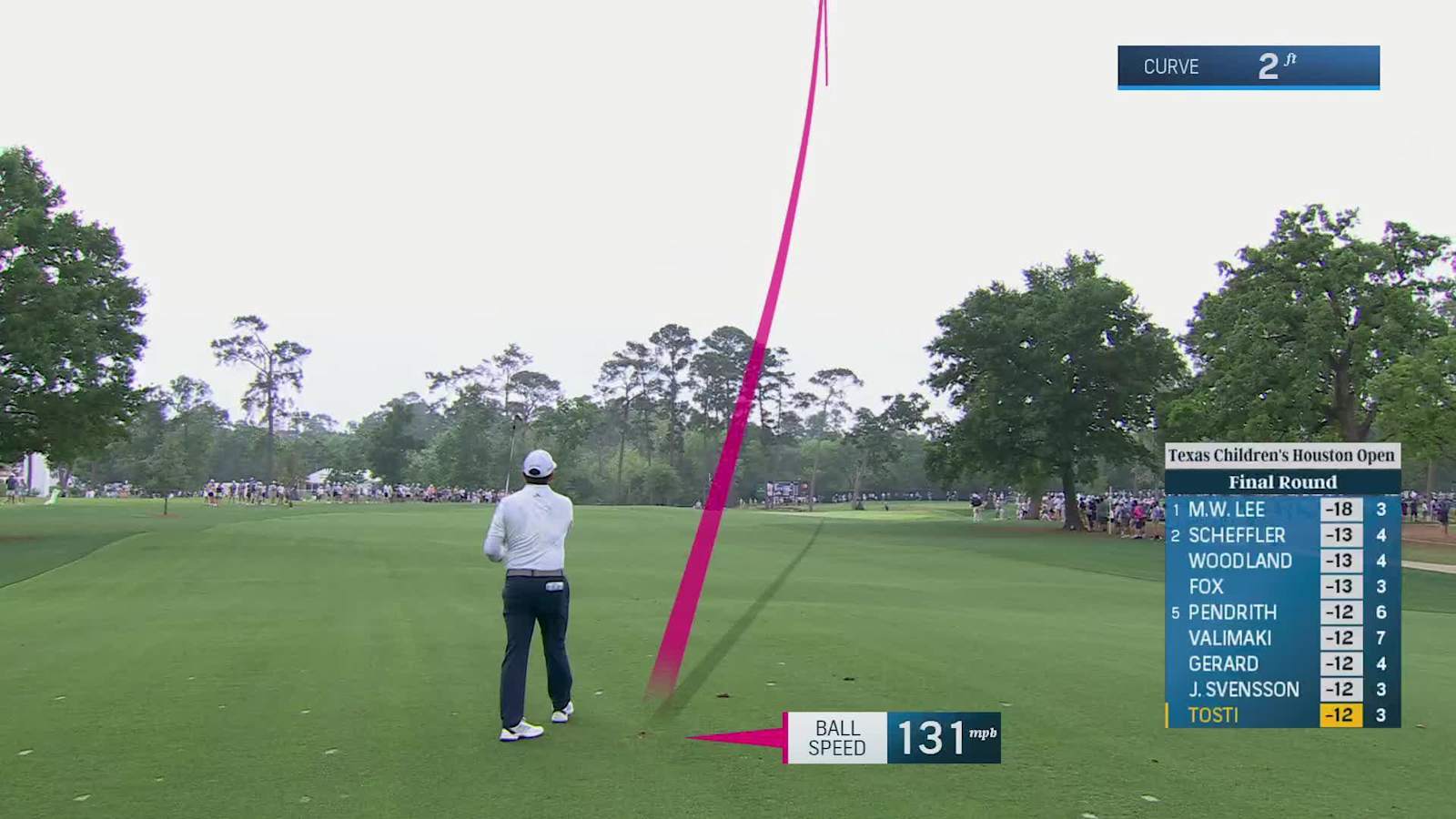 Alejandro Tosti throws a dart to set up birdie at Houston Open