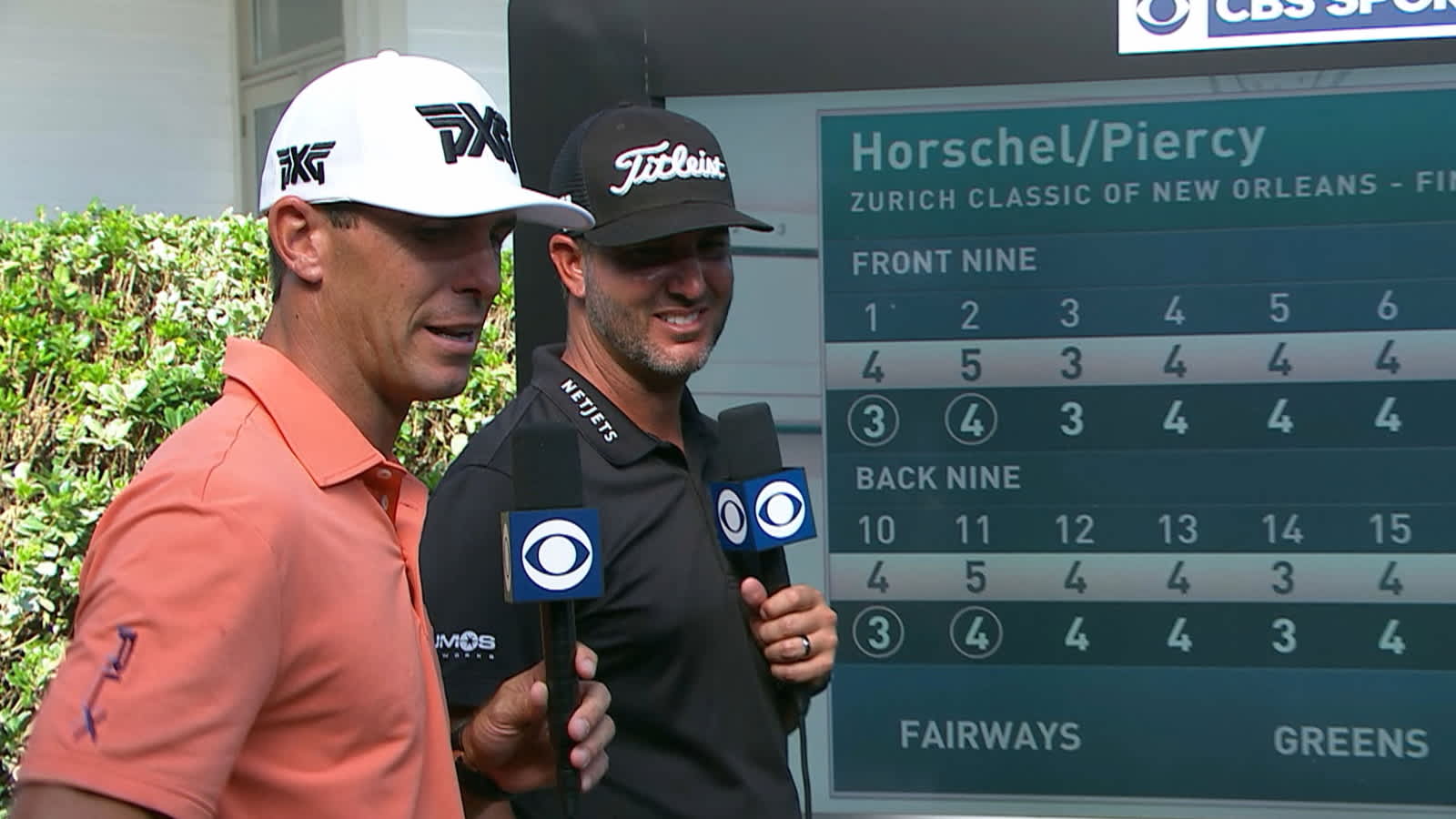 Horschel & Piercy interview after winning Zurich