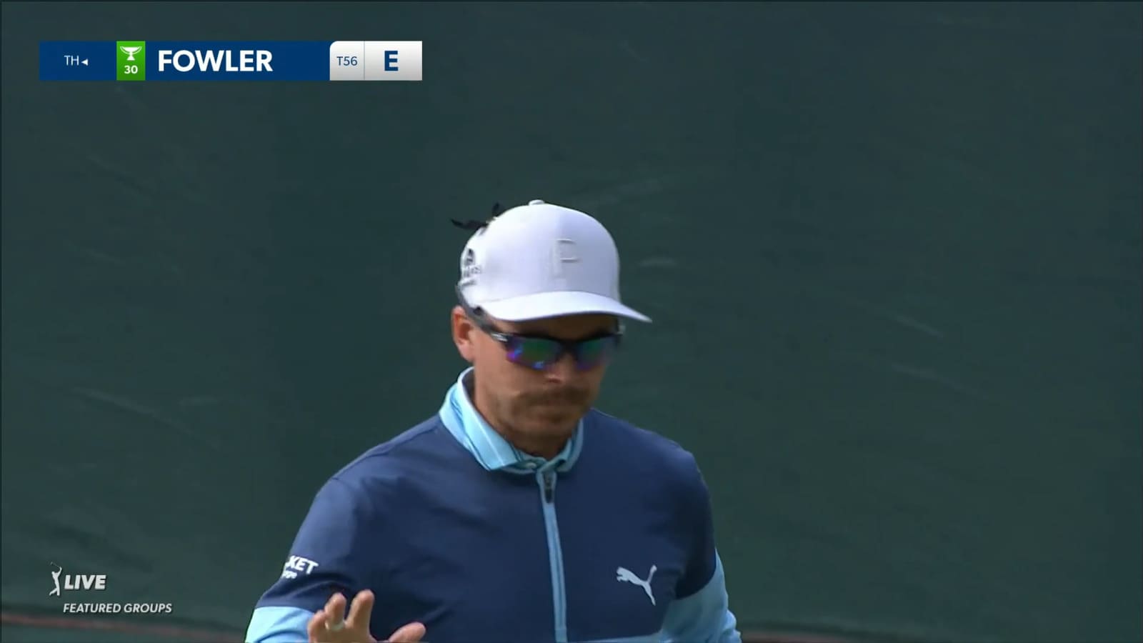 Rickie Fowler reaches in two leading to eagle at Wells Fargo