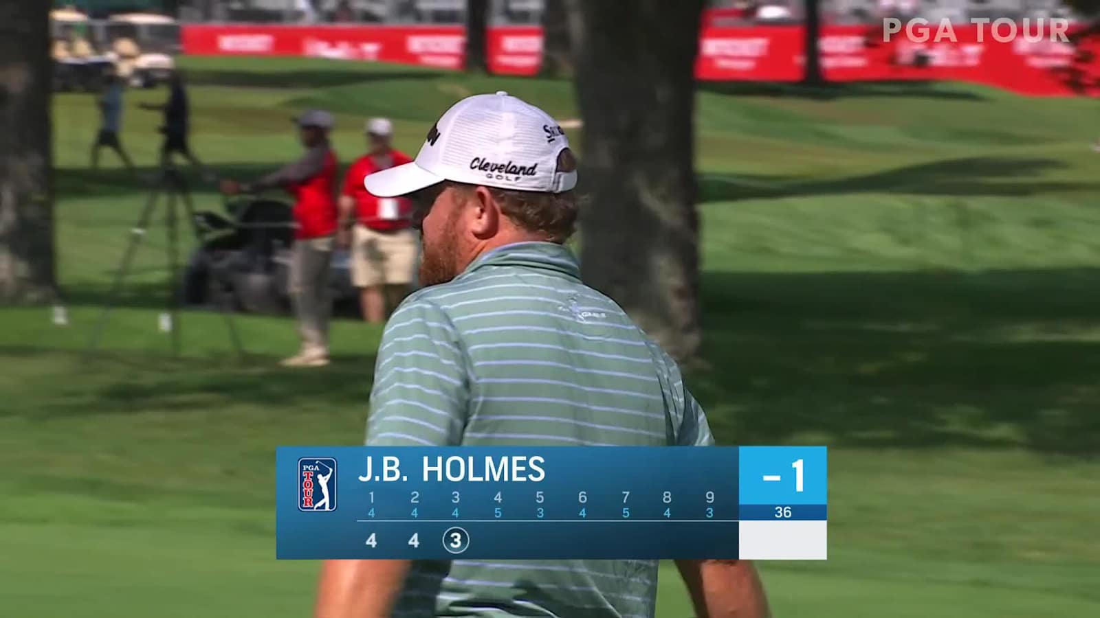 J.B. Holmes holes 22-footer for birdie at Rocket Mortgage