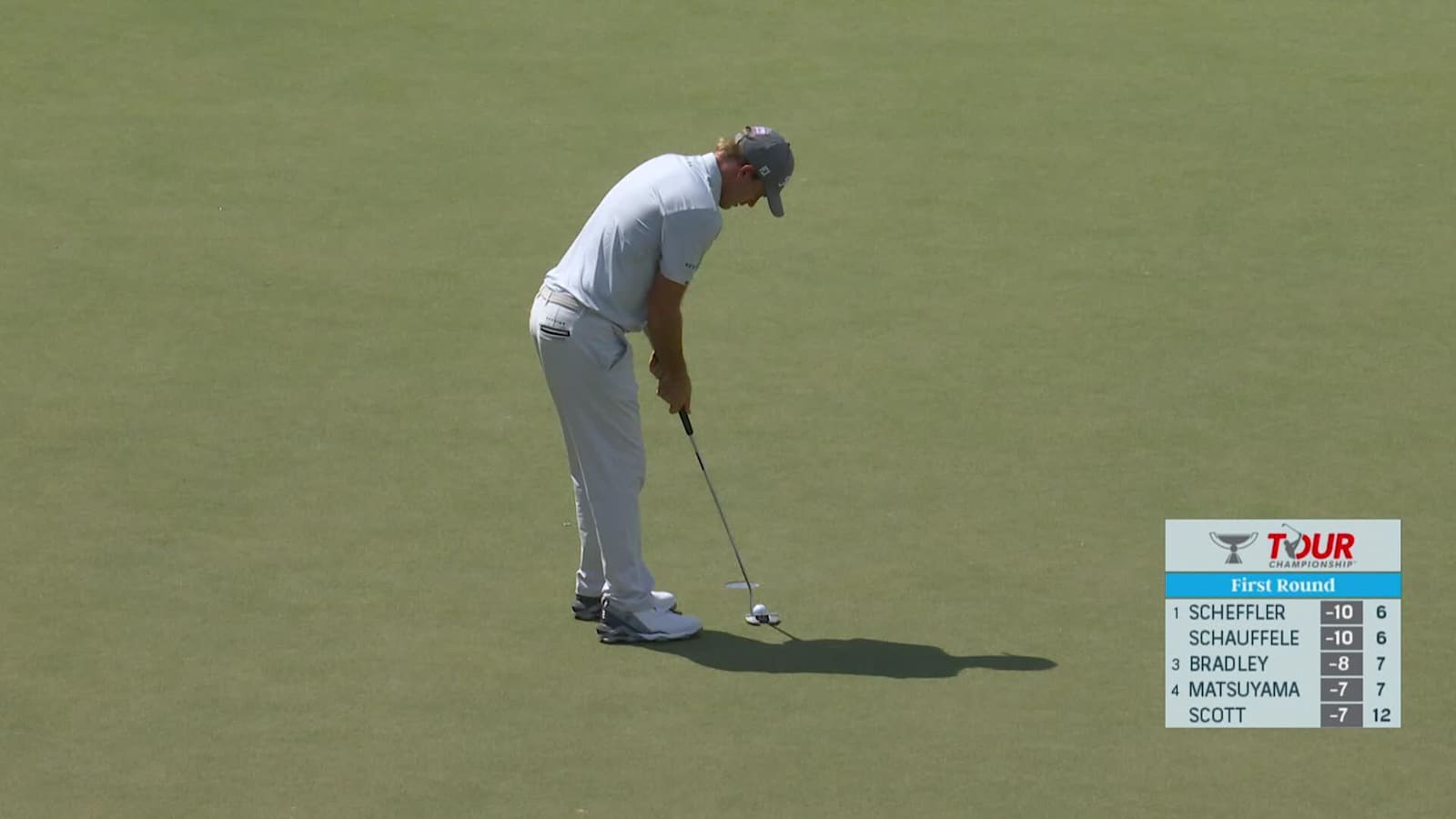 Russell Henley converts birdie at TOUR Championship