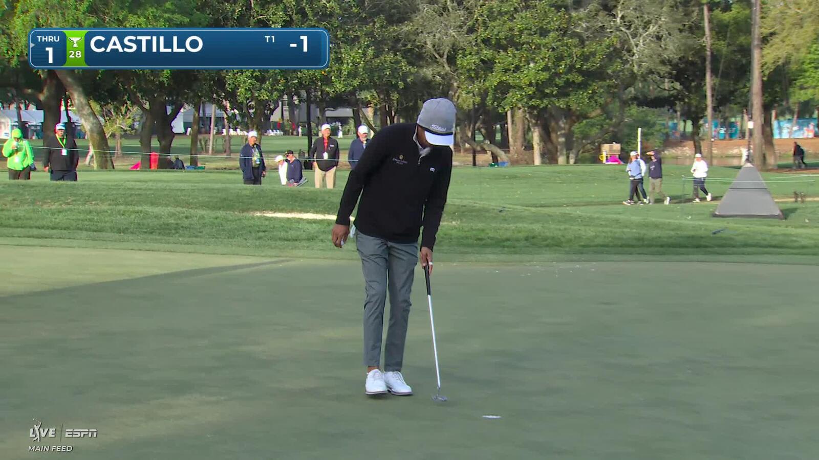 Ricky Castillo hits 130-yard approach to 12 feet, sets up birdie on No. 10 at Valspar