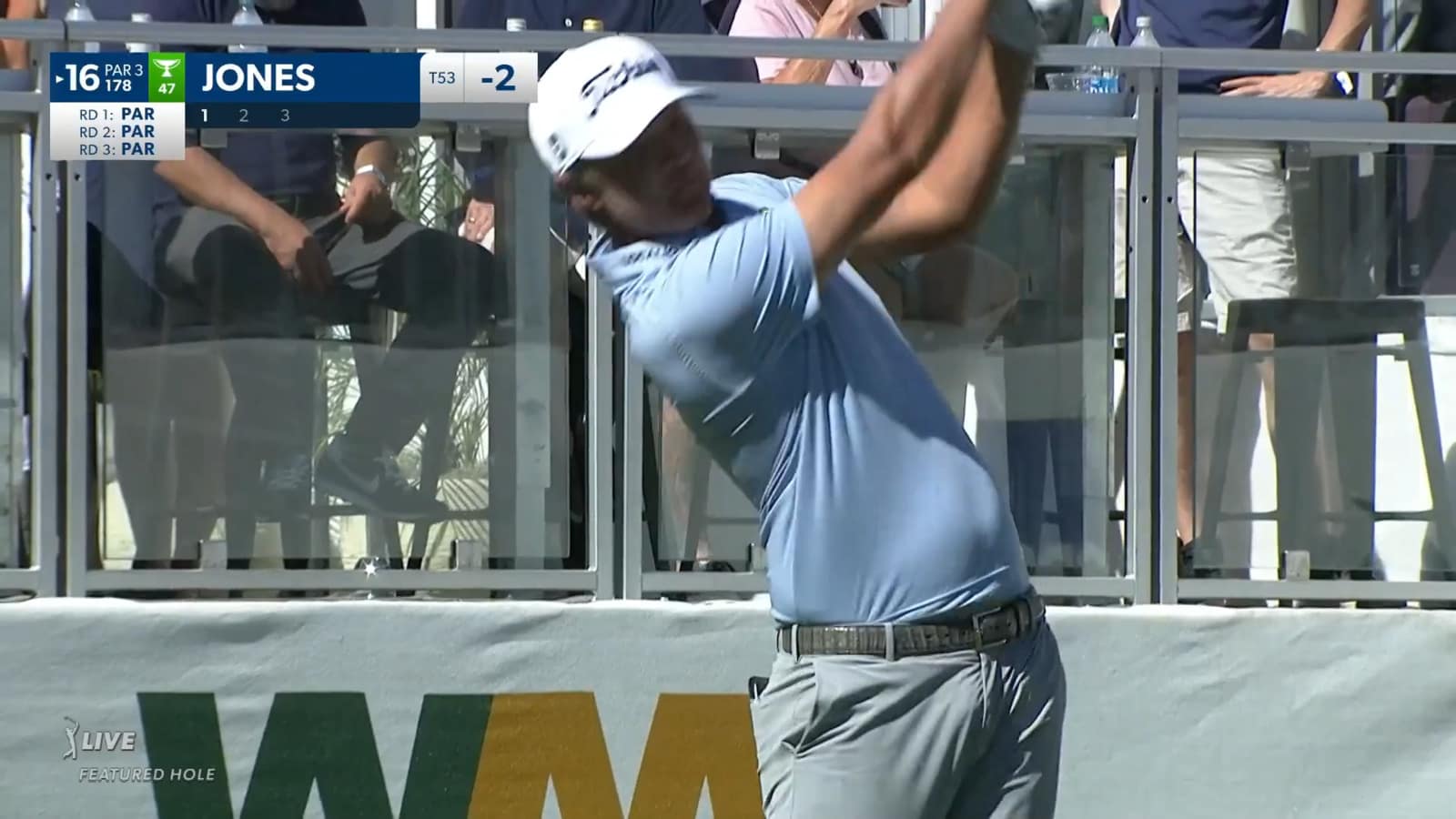 Matt Jones draws in tee shot to set up birdie at WM Phoenix Open