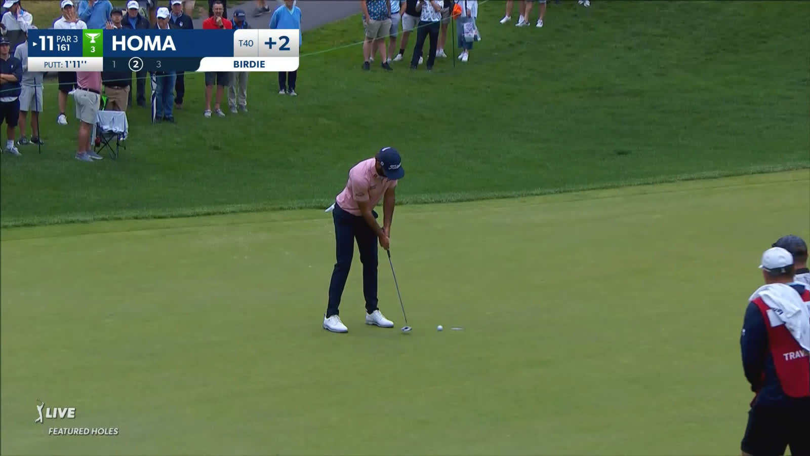 Max Homa's excellent tee shot to 1-foot at Travelers