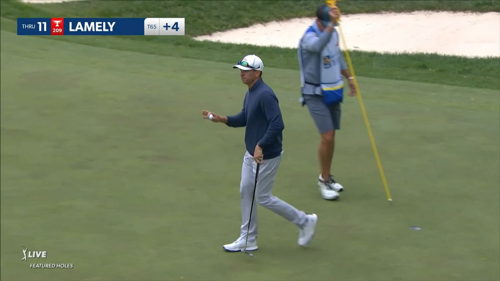 Derek Lamely sends tee shot 4-feet from the cup at RBC Canadian