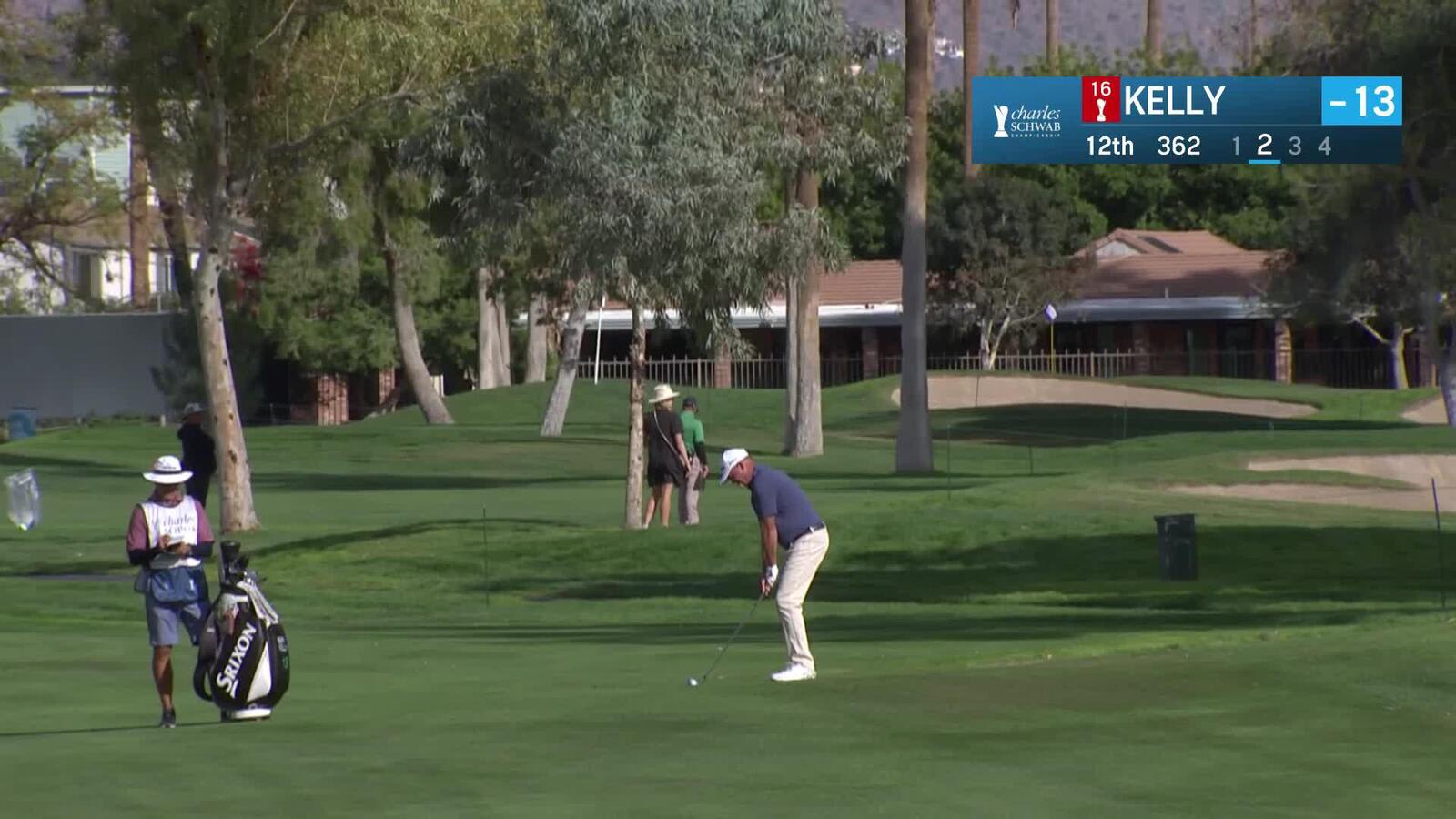 Jerry Kelly makes birdie on No. 12 at Charles Schwab Cup Championship