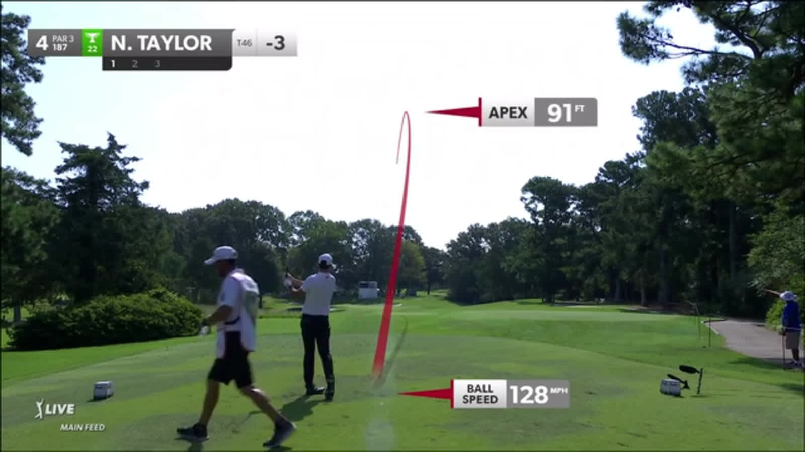 Nick Taylor dials in tee shot to set up birdie at FedEx St. Jude