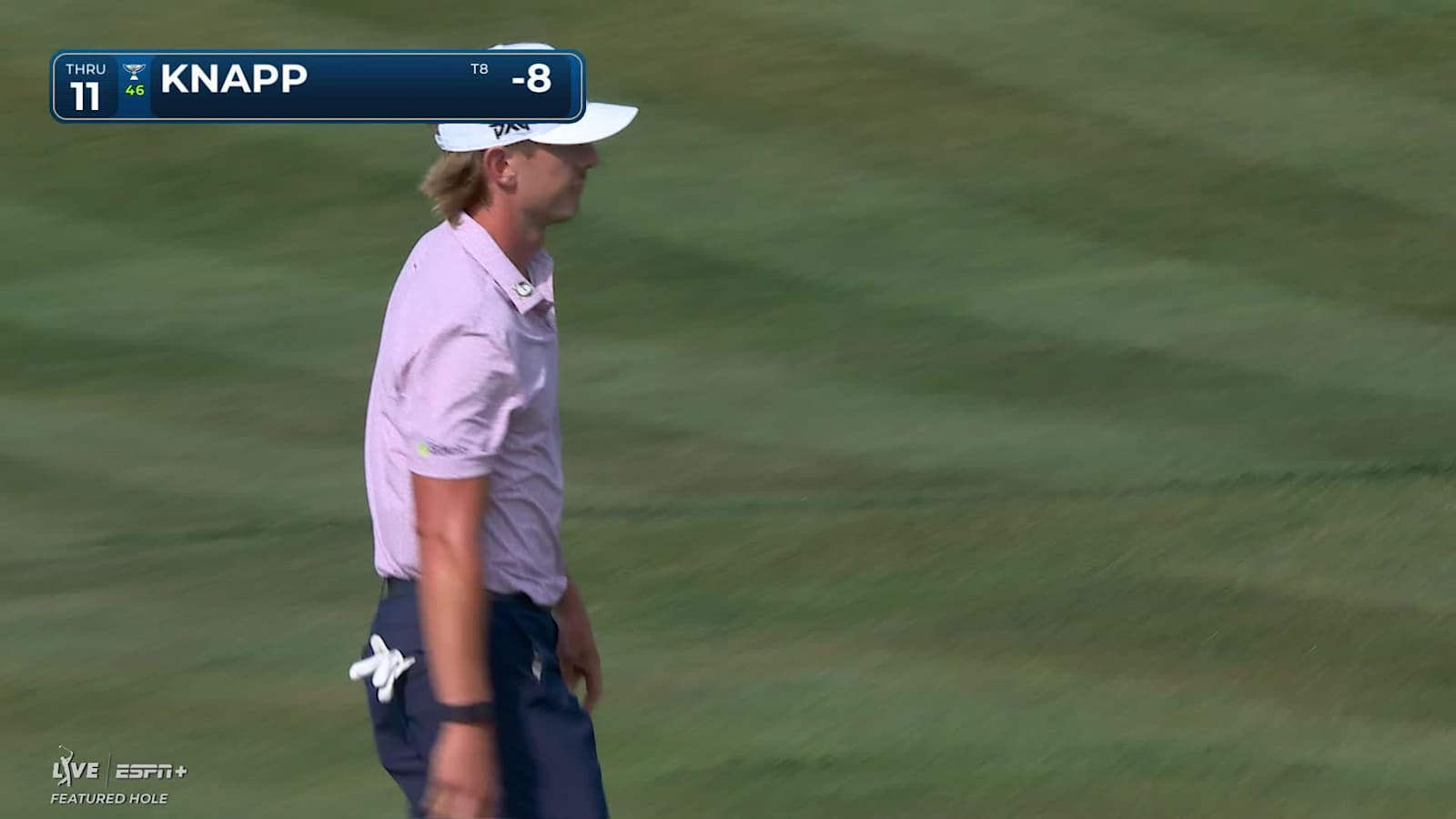 Jake Knapp makes birdie putt on No. 11 at THE PLAYERS