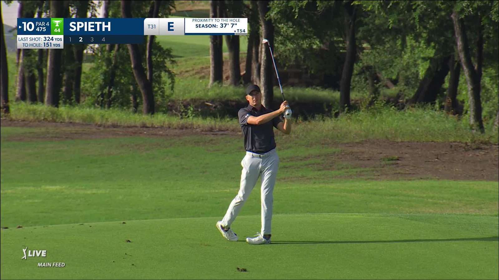 Jordan Spieth nearly spins it in to set up birdie at CJ CUP Byron Nelson