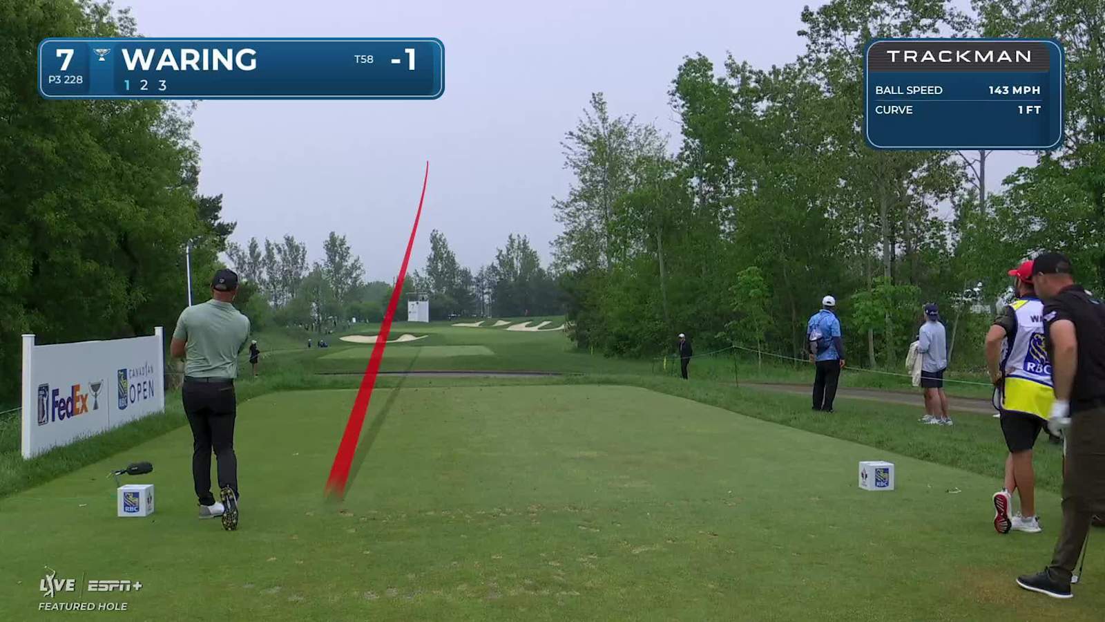 Paul Waring sinks a 29-foot birdie putt on No. 7 at RBC Canadian