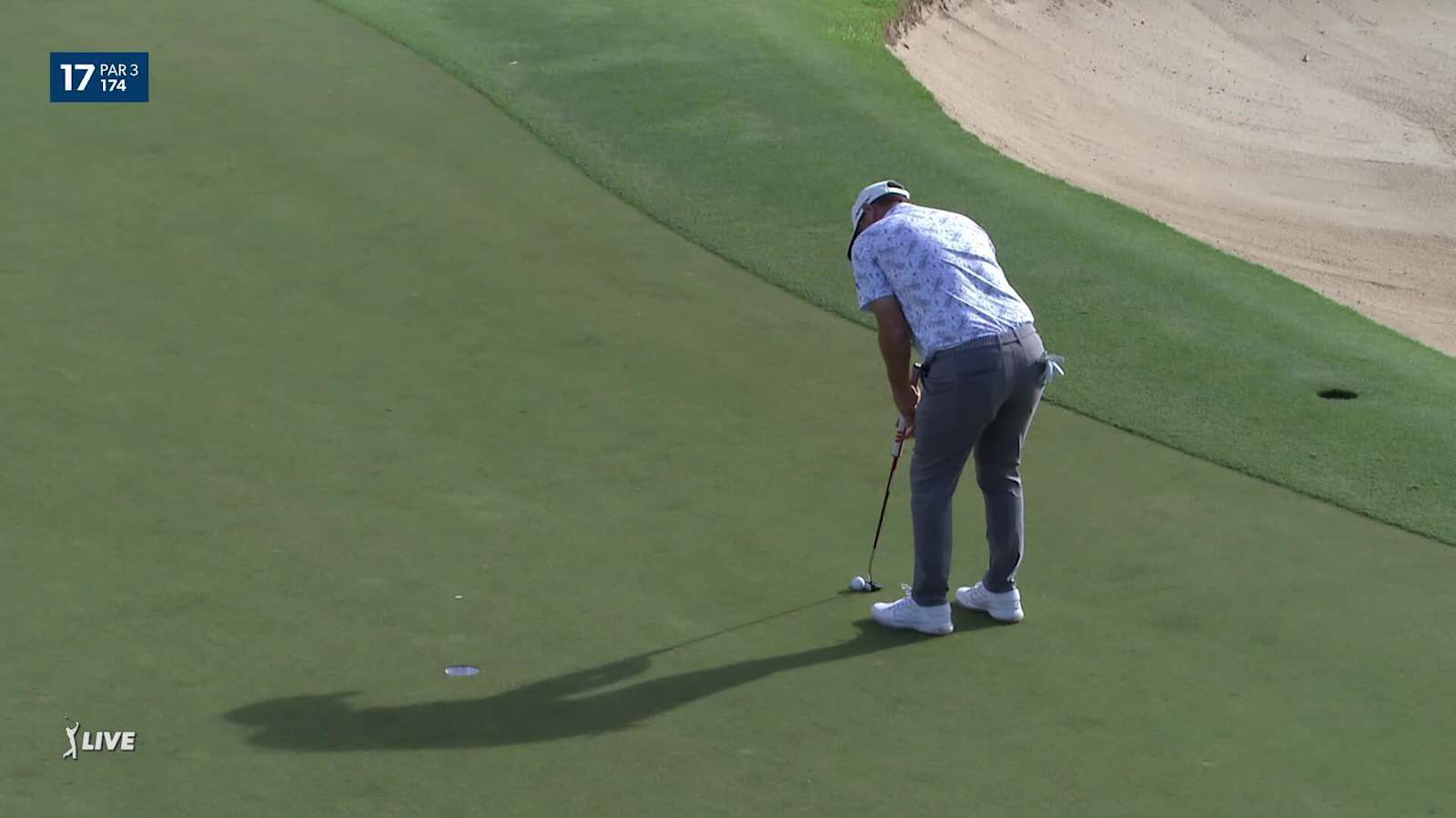 Emiliano Grillo makes birdie on No. 17 at Sony Open