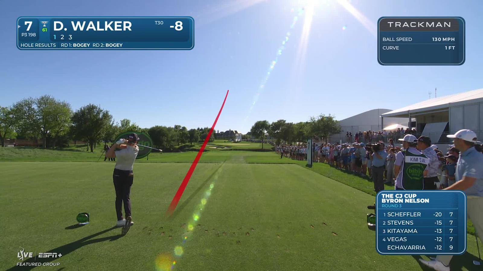 Danny Walker makes birdie on No. 7 at THE CJ CUP