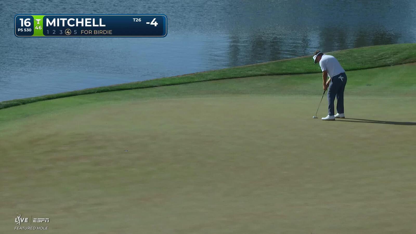 Keith Mitchell sinks 20-foot birdie putt on No. 16 at THE PLAYERS