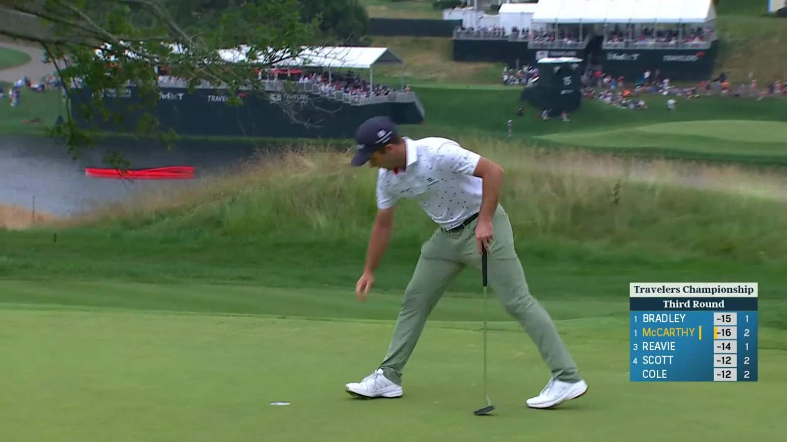 Denny McCarthy dials in second and birdies at Travelers