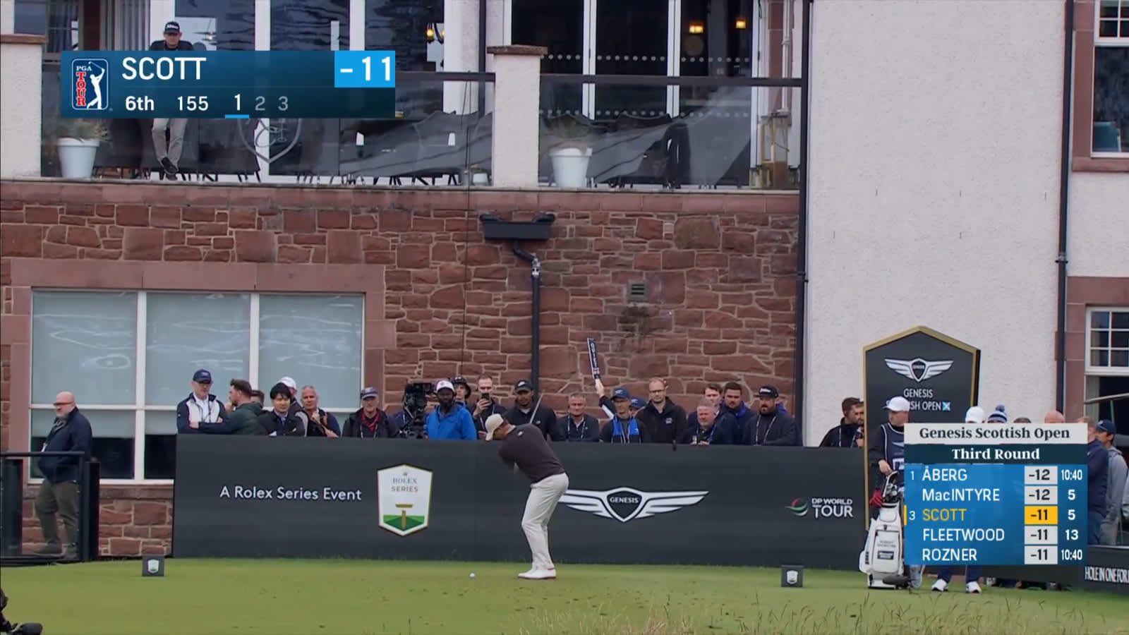 Adam Scott nearly aces No. 6 at Genesis Scottish Open