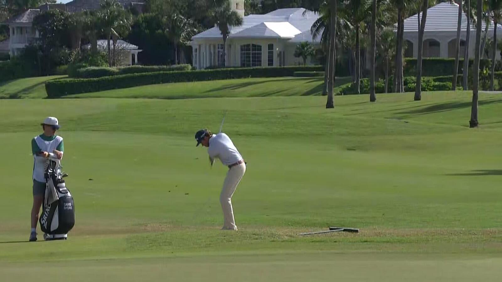 Davis Shore gets up-and-down for birdie at The Bahamas Golf Classic