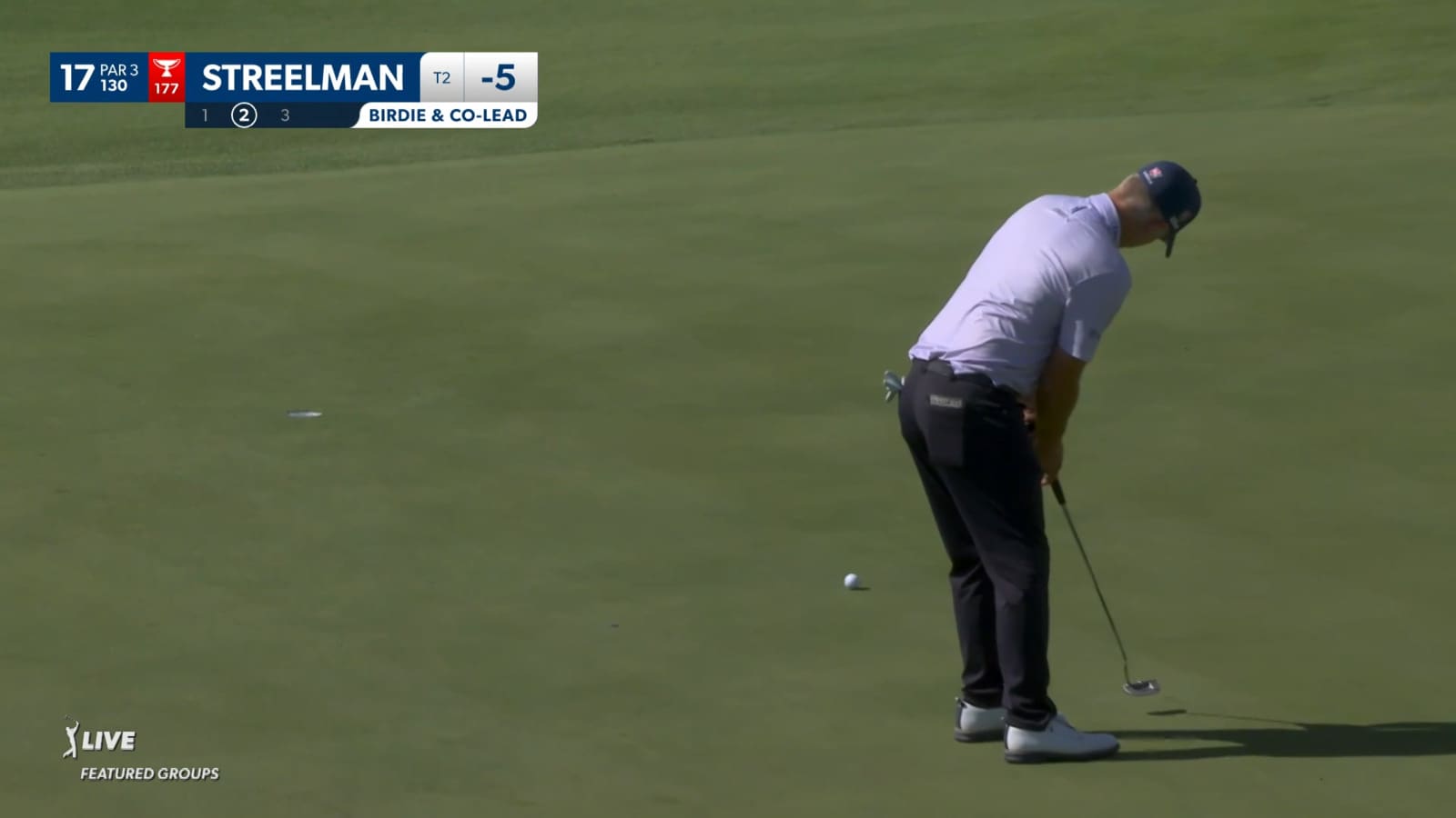Kevin Streelman drains birdie putt at Black Desert