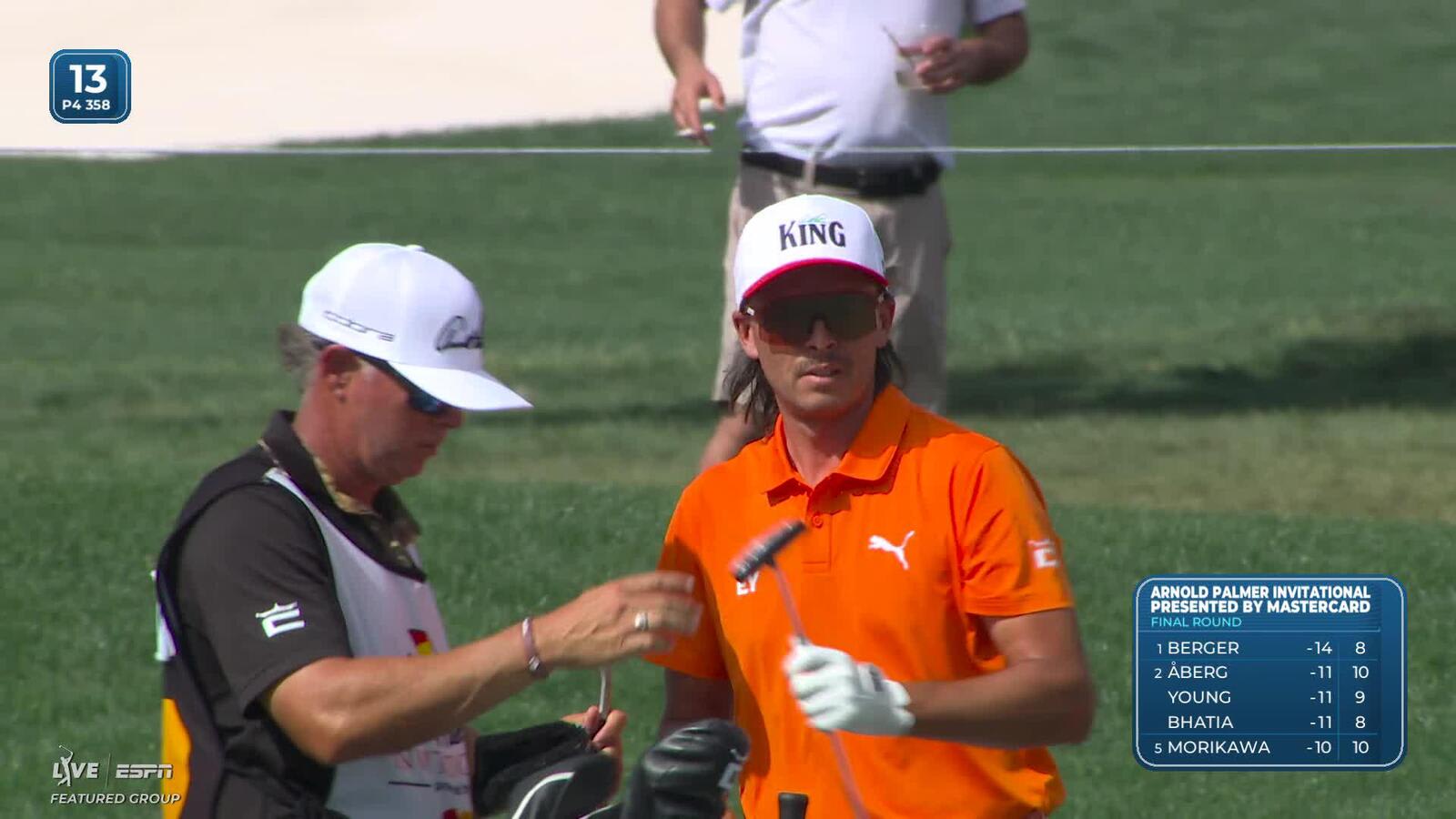 Rickie Fowler hits 124-yard approach to 7 feet, sets up birdie on No. 13 at Arnold Palmer