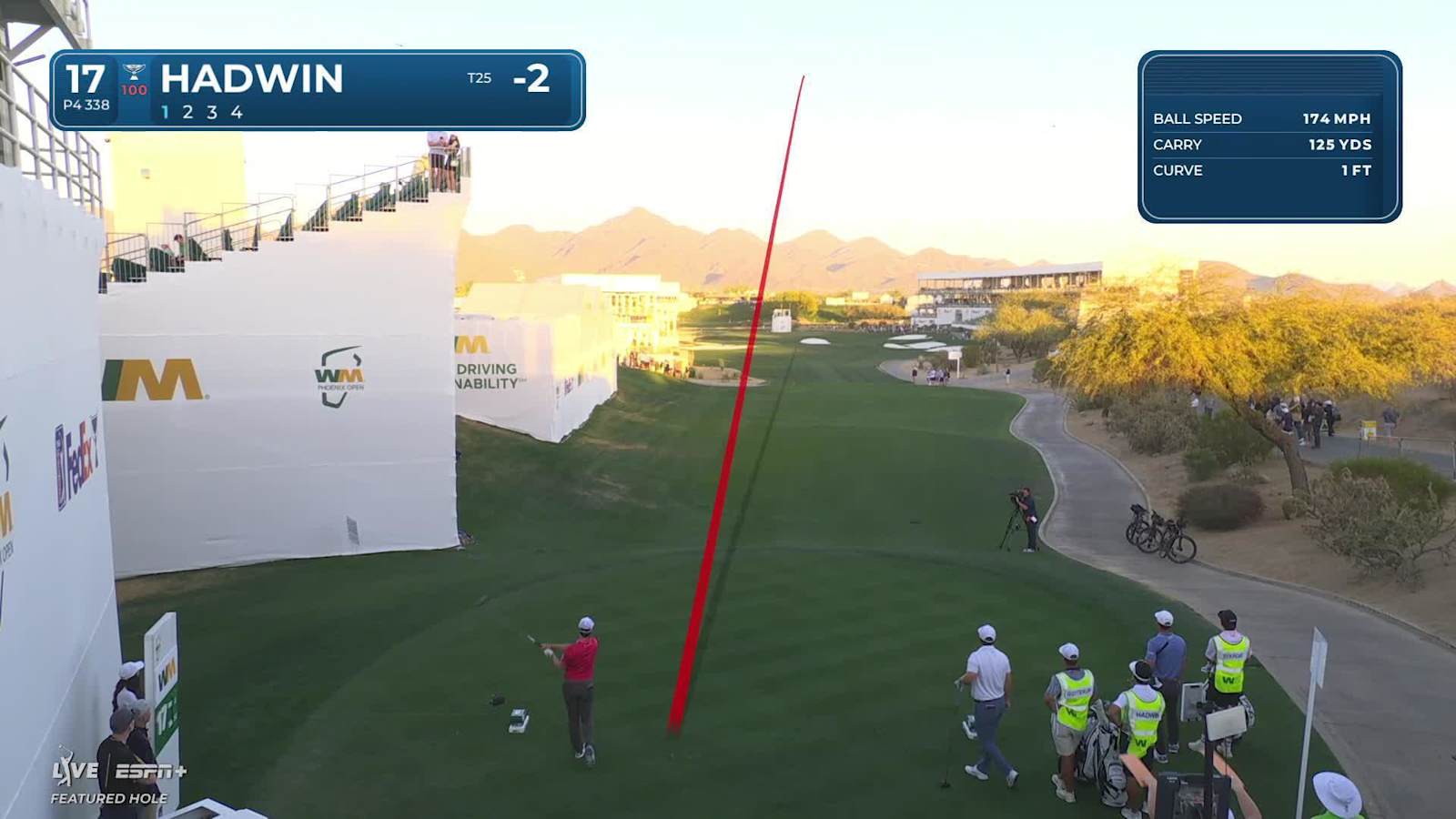 Adam Hadwin drives par-4 green to set up birdie at WM Phoenix Open