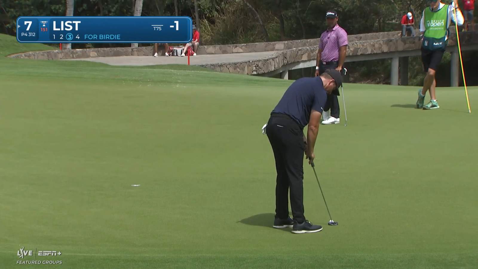 Luke List holes 13-foot birdie putt at Mexico Open