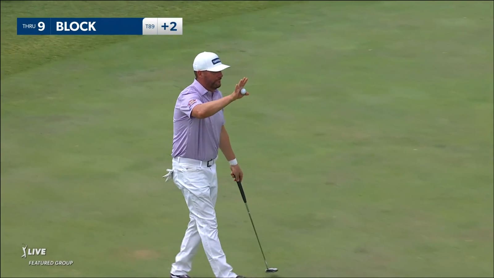 Michael Block dials in approach from 137-yards at Charles Schwab