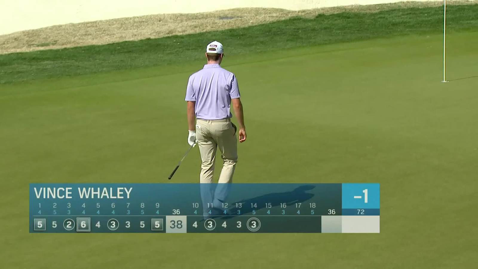 Vincent Whaley's crazy chip-in eagle at Valero