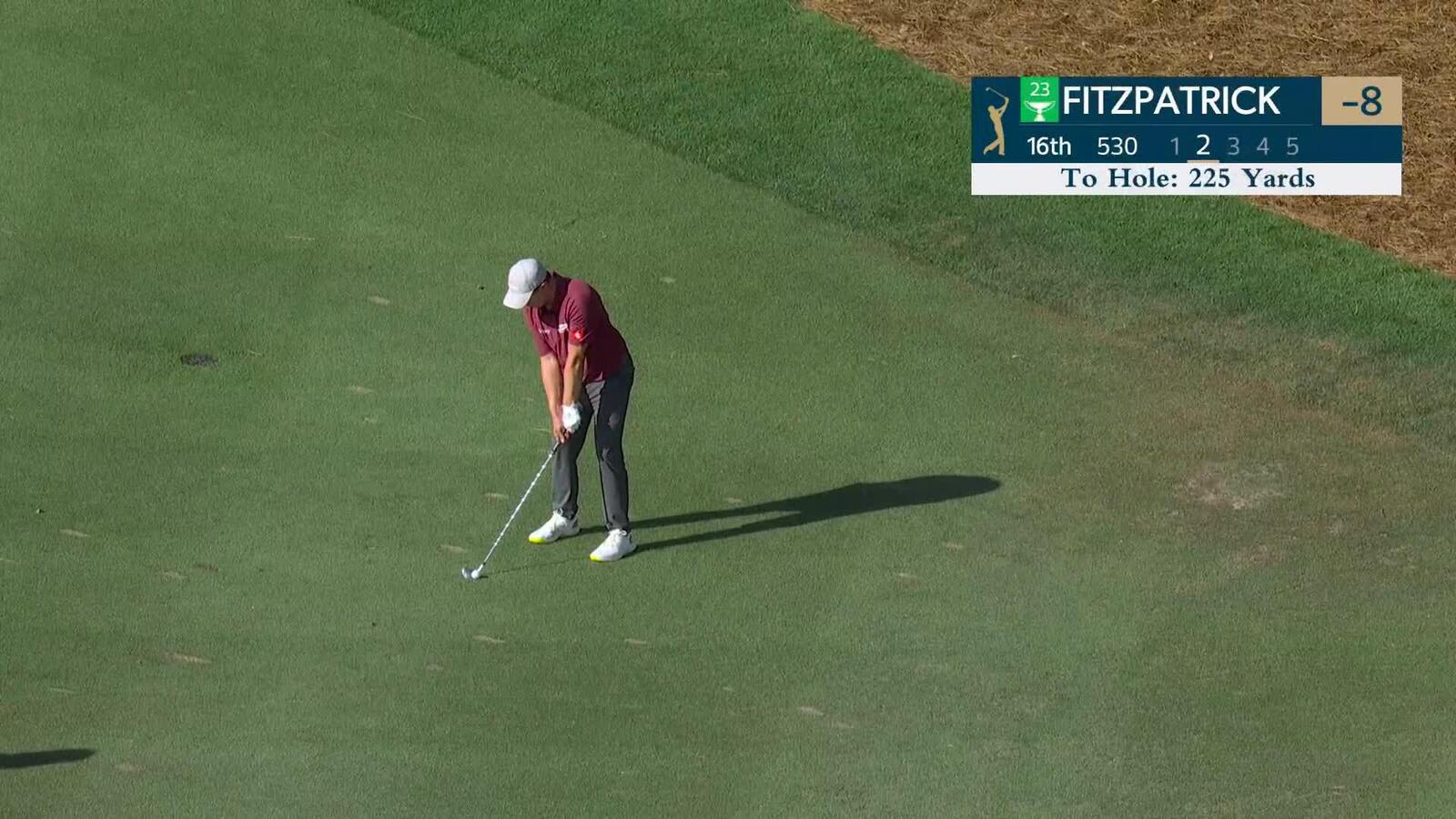 Matt Fitzpatrick hits 217-yard approach to 40 feet, sets up birdie