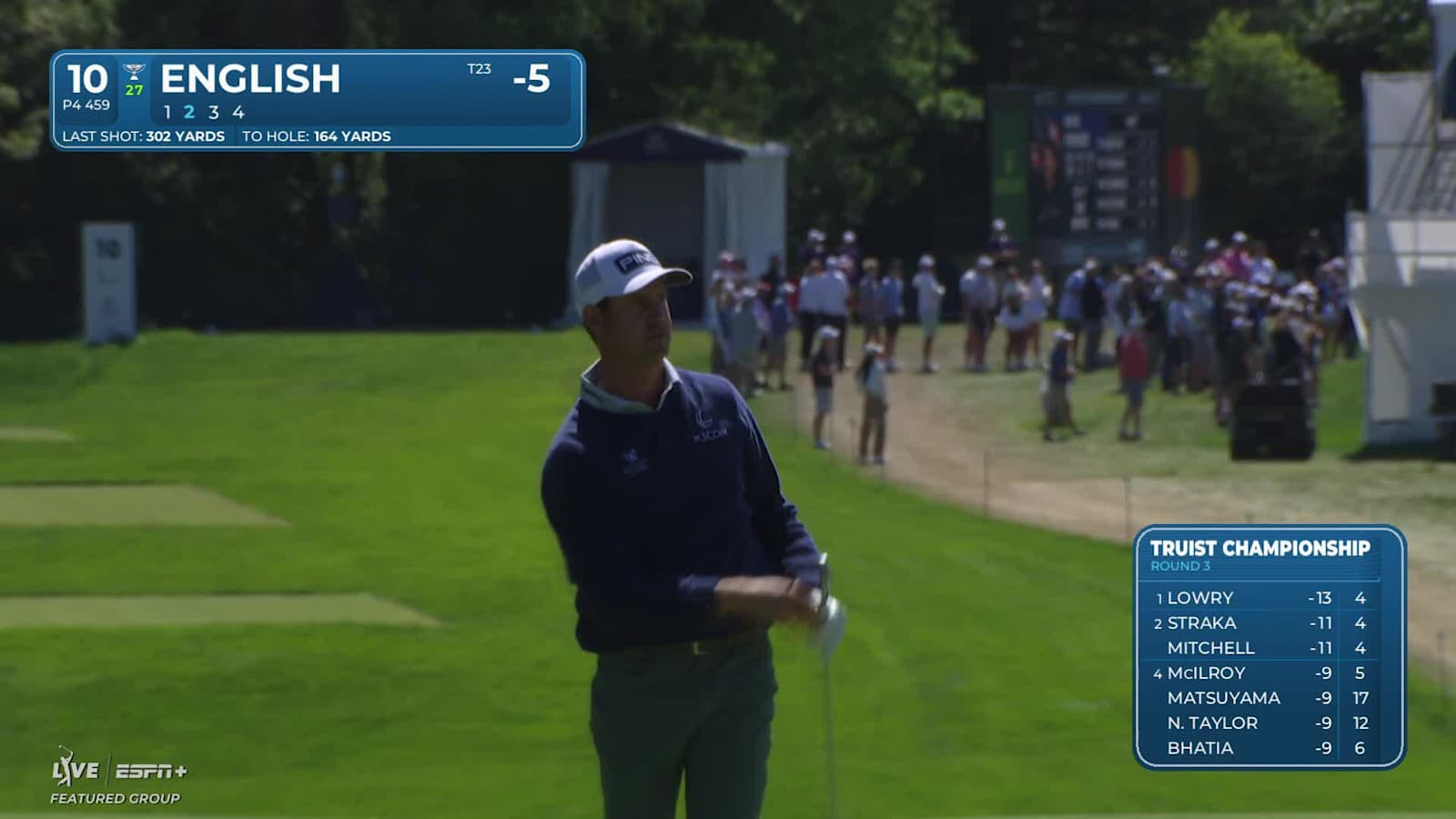 Harris English makes birdie on No. 10 at Truist Championship