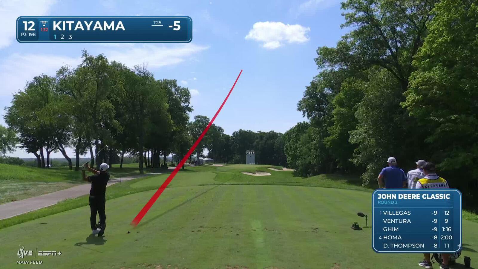 Kurt Kitayama makes birdie on No. 12 at John Deere