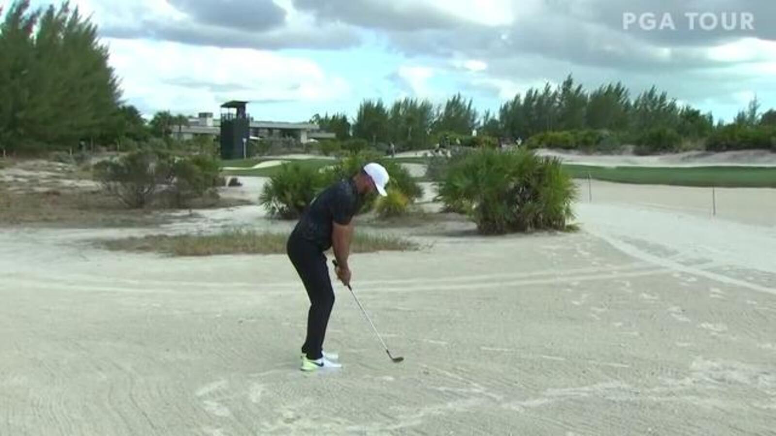 Brooks Koepka's impressive fairway bunker shot and birdie at Hero