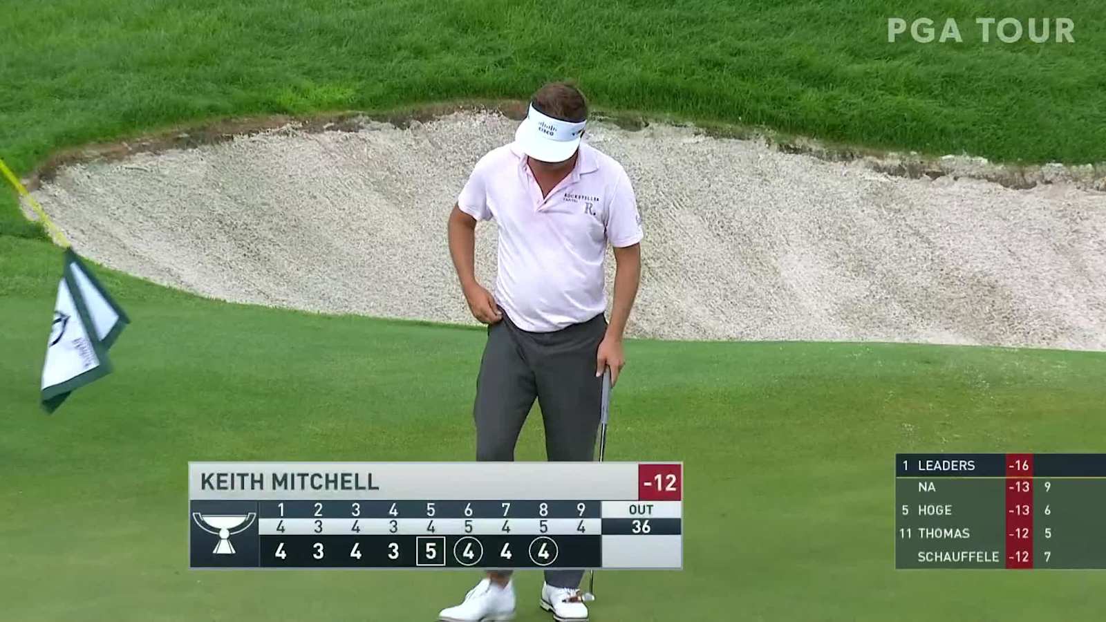 Keith Mitchell curls in birdie putt at THE NORTHERN TRUST