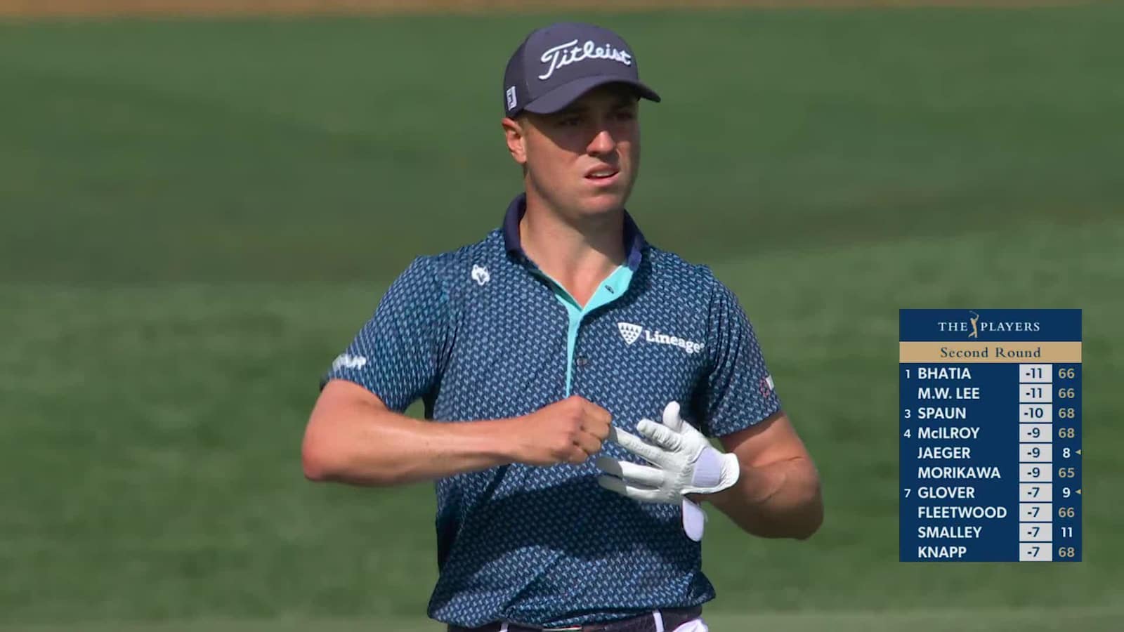 Justin Thomas cards birdie at THE PLAYERS