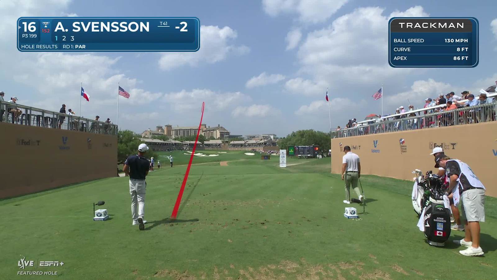 Adam Svensson chips in for birdie at Valero