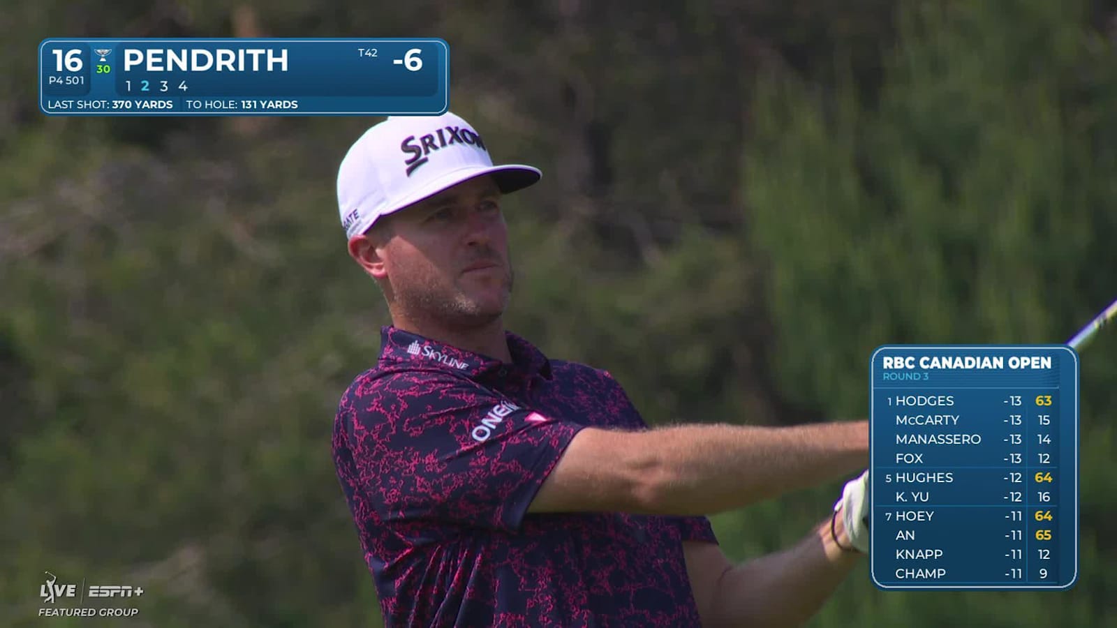 Taylor Pendrith makes birdie on No. 16 at RBC Canadian