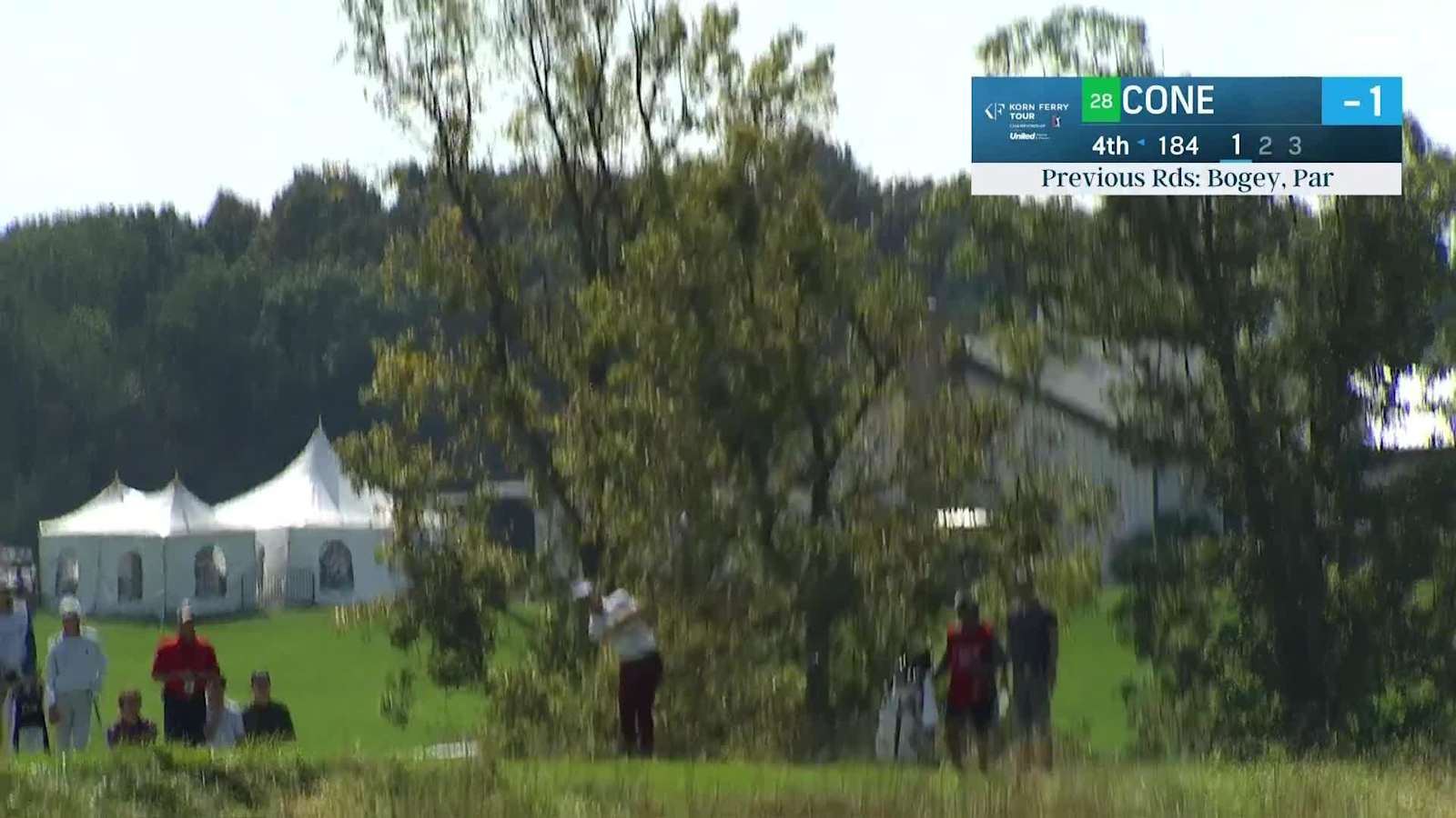 Trevor Cone's tee shot to 8 feet yields birdie at Korn Ferry Tour Champ