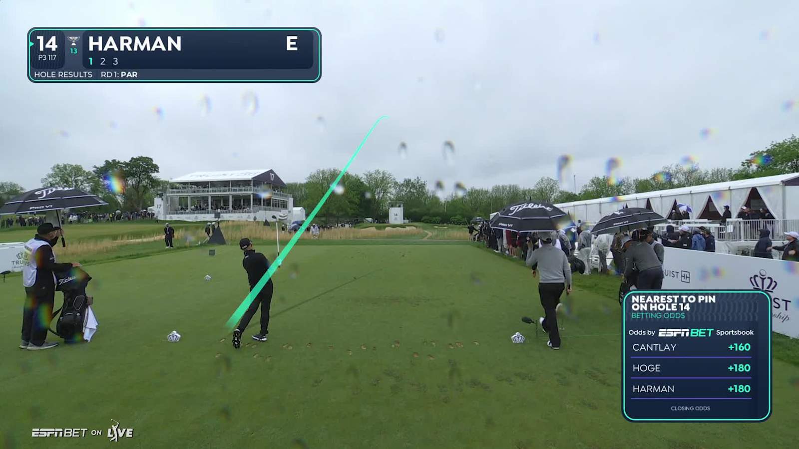 Brian Harman nearly aces No. 14 at Truist Championship