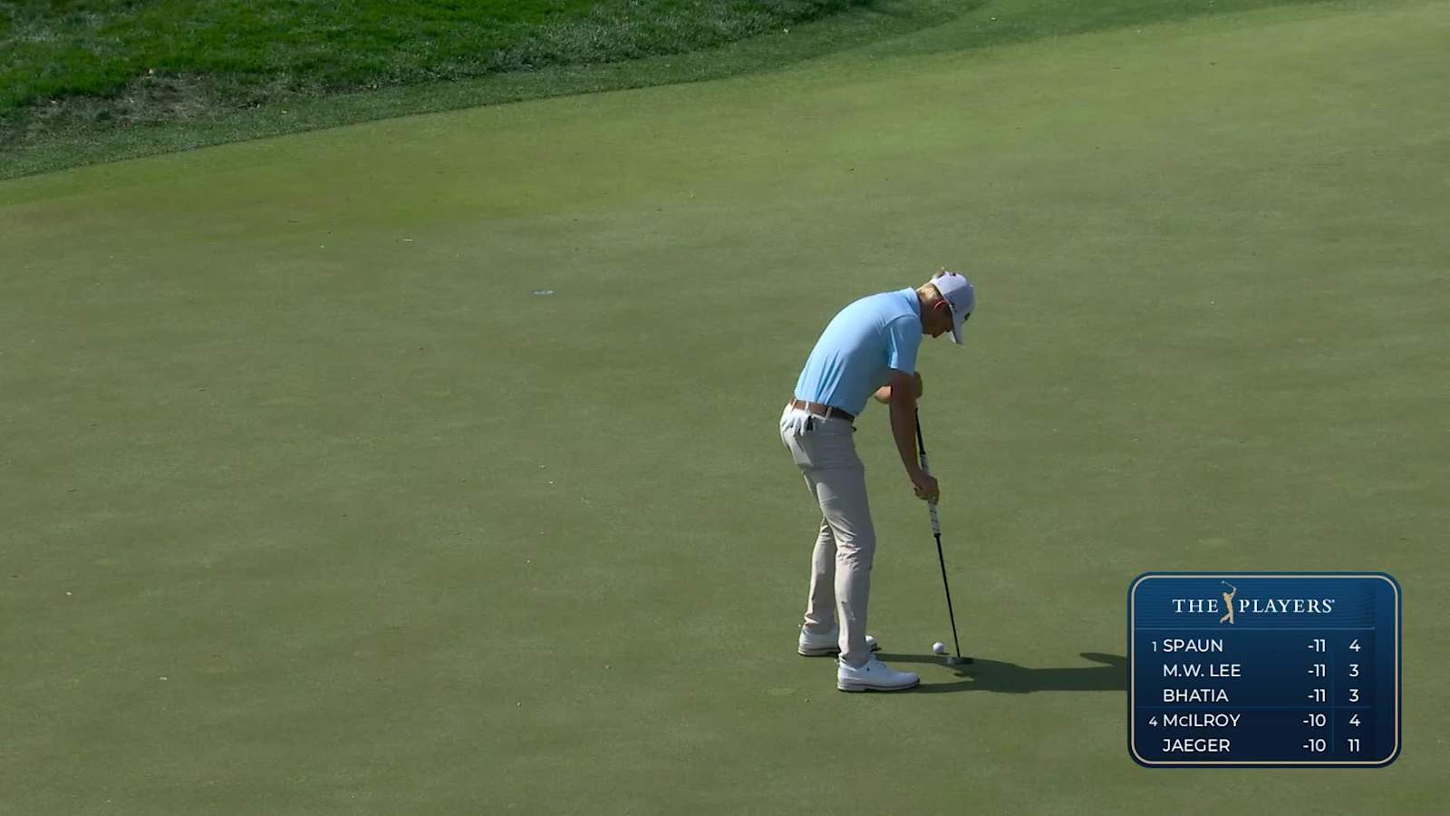 Will Zalatoris rolls in a 25-foot birdie putt at THE PLAYERS
