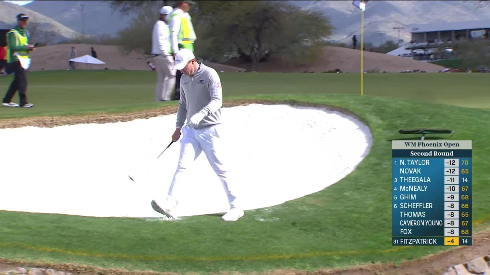 Matt Fitzpatrick escapes bunker and birdies at WM Phoenix Open