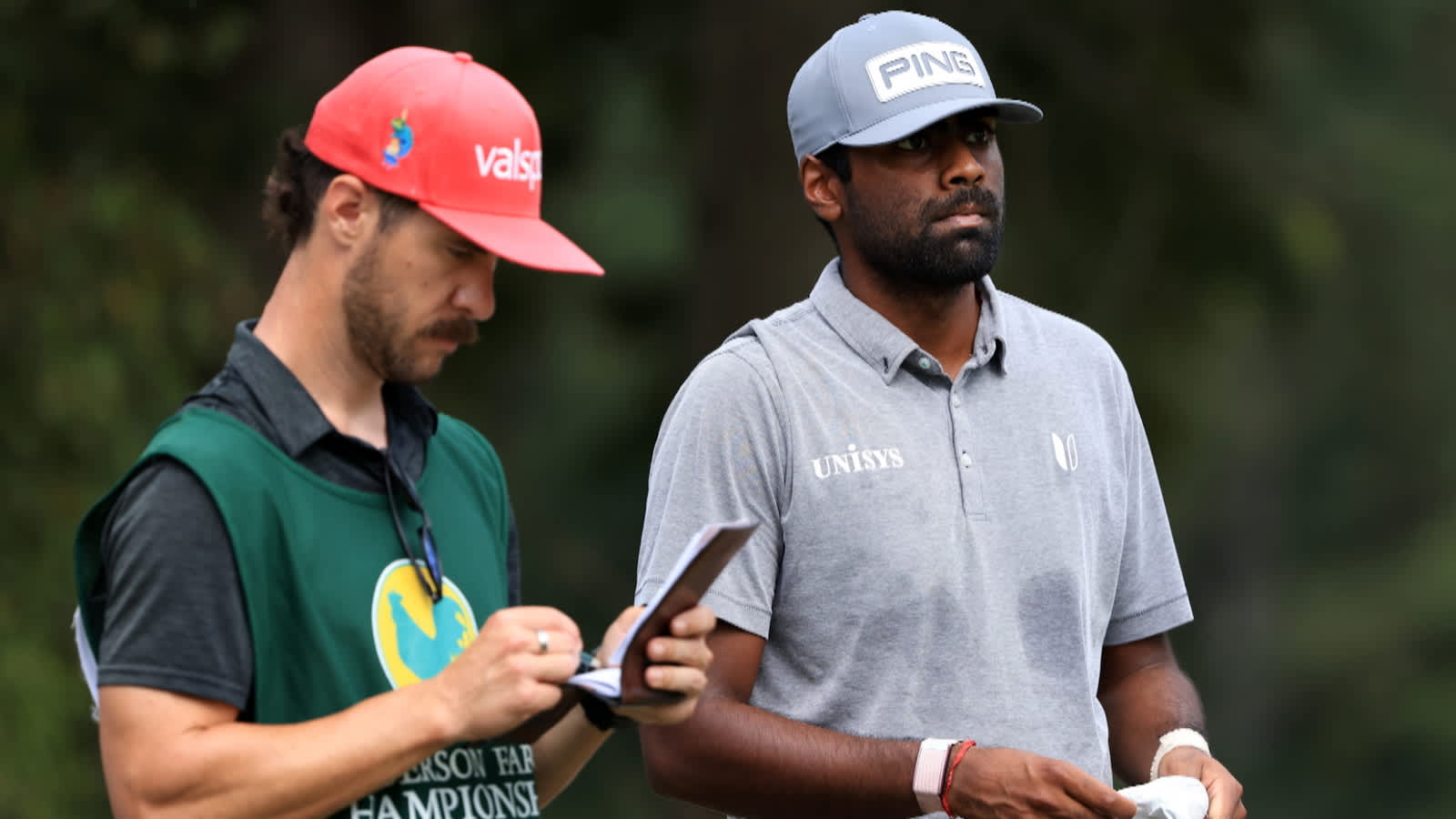 Sahith Theegala holds the solo lead at Sanderson Farms