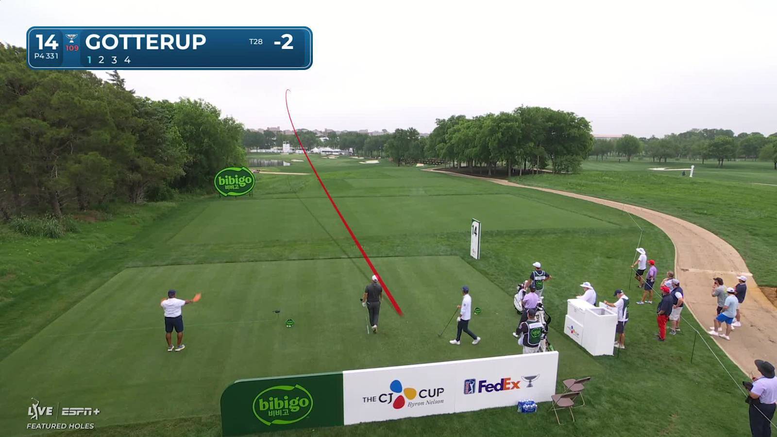 Chris Gotterup makes birdie on No. 14 at THE CJ CUP