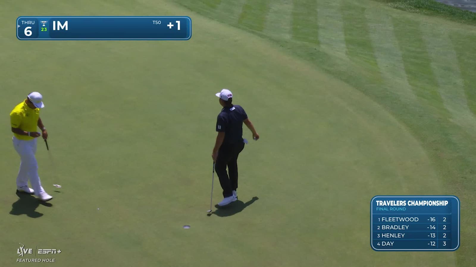 Sungjae Im makes birdie on No. 15 at Travelers