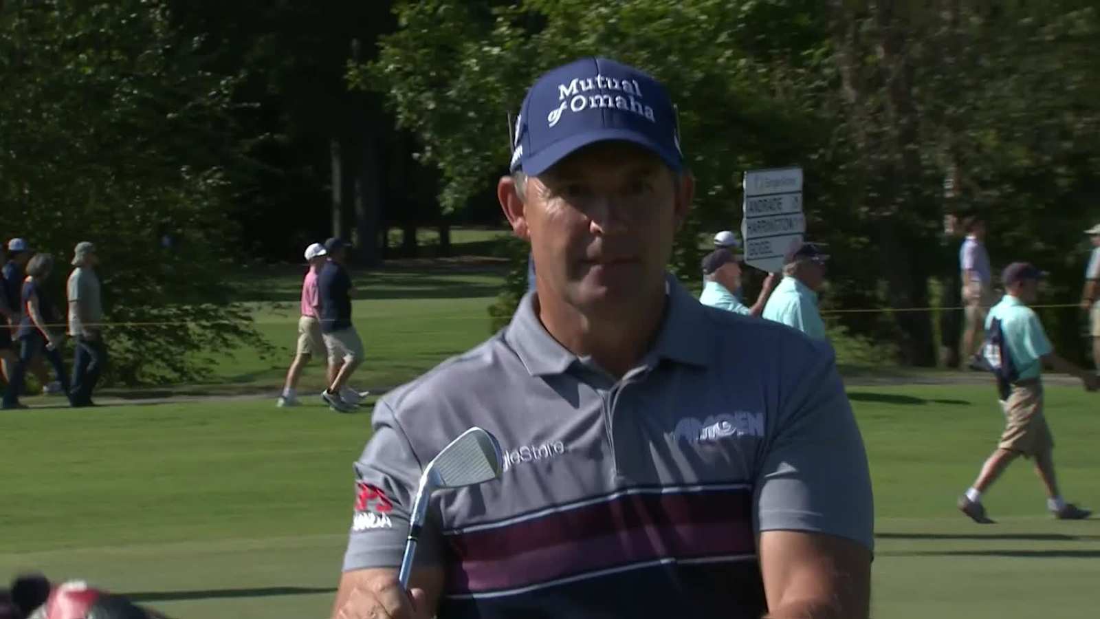Padraig Harrington reaches in two to yield birdie at SAS Champ